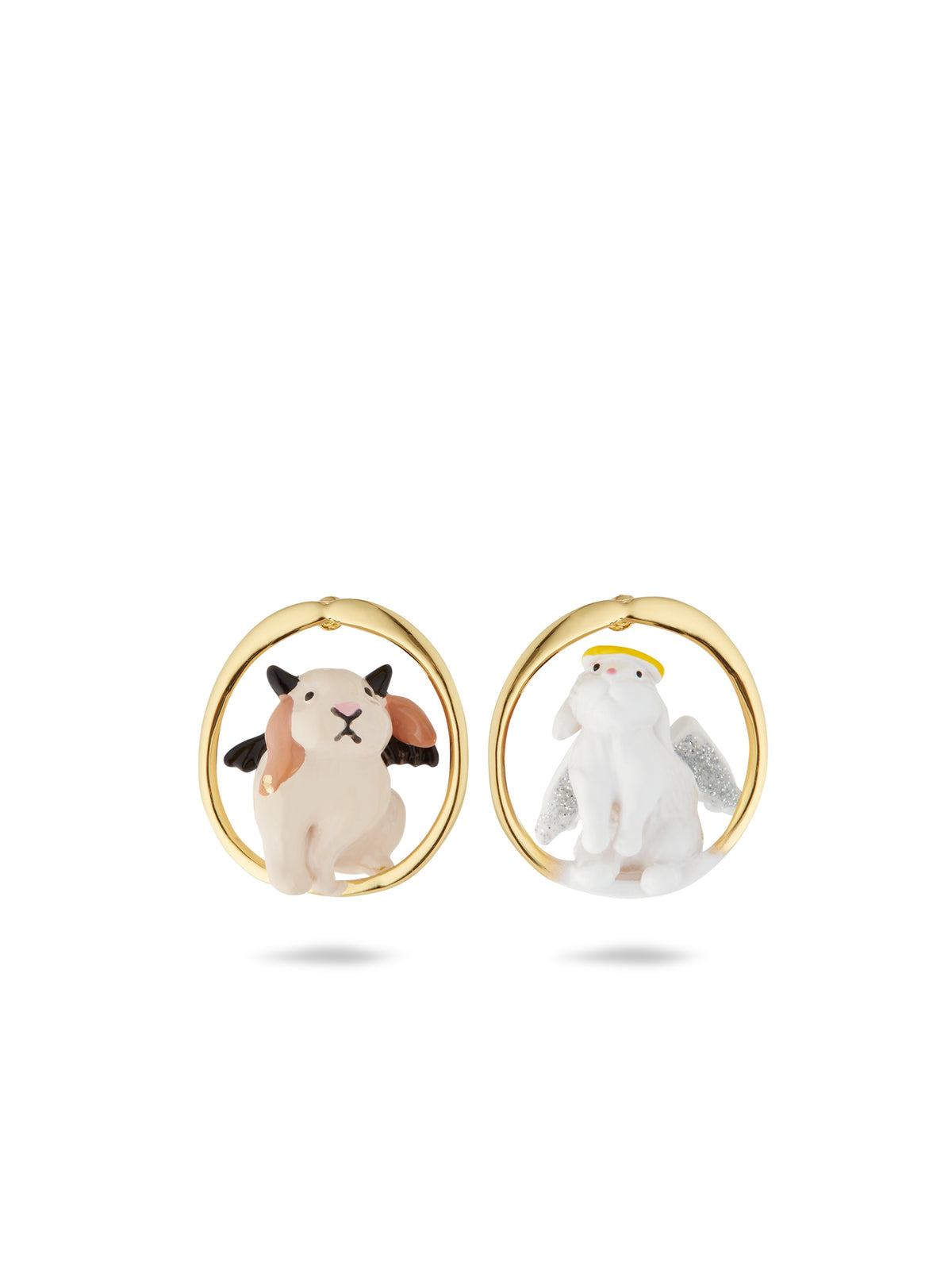 Asymmetrical Angel And Devil Earrings | aufc1021