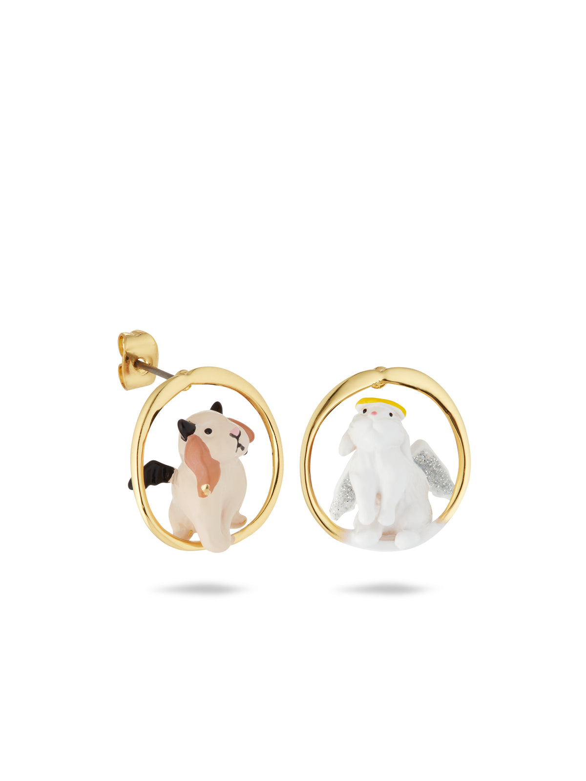 Asymmetrical Angel And Devil Earrings | aufc1021