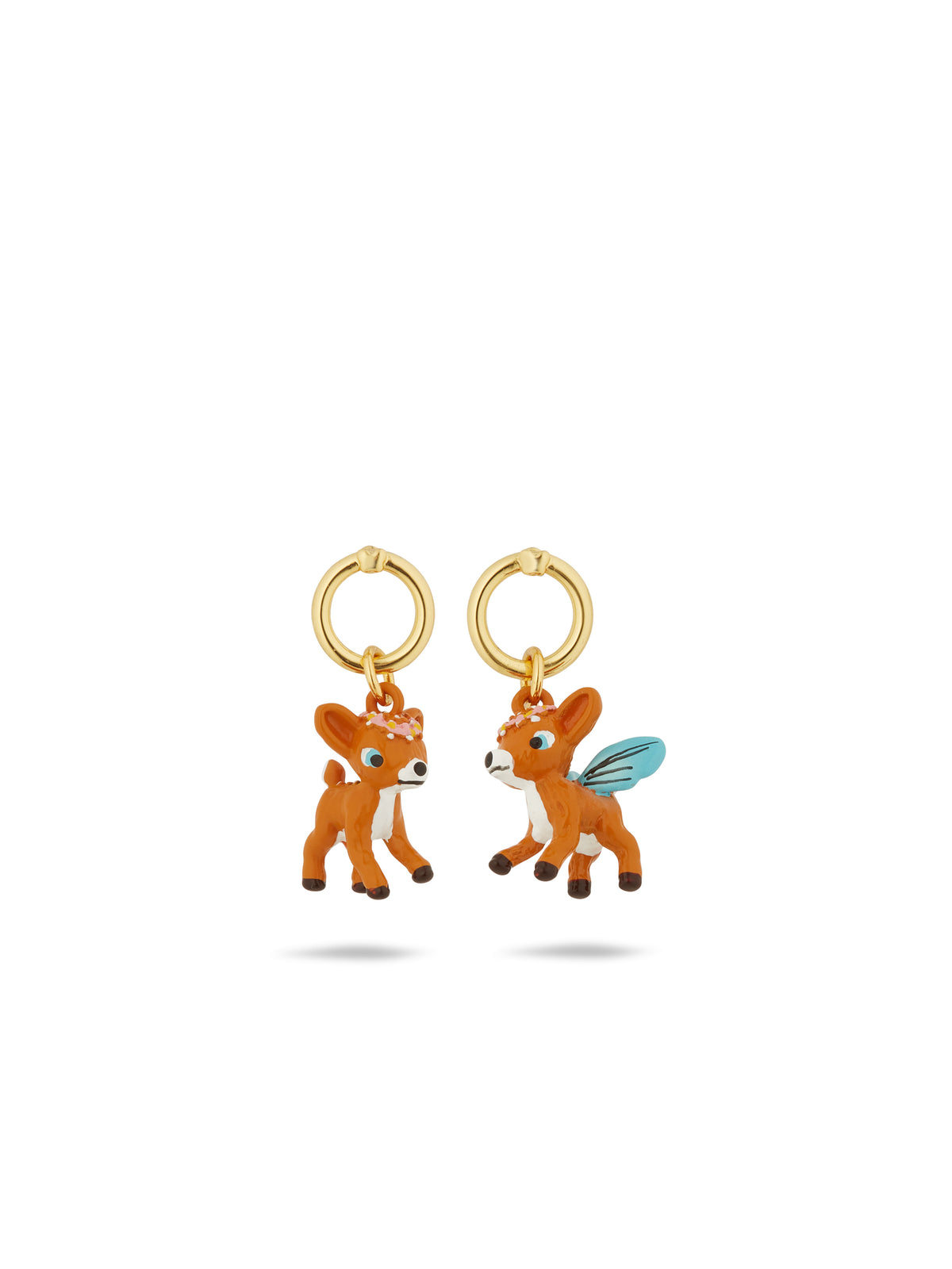 Asymmetrical Fawn And Butterfly Wing Earrings | aufc1031