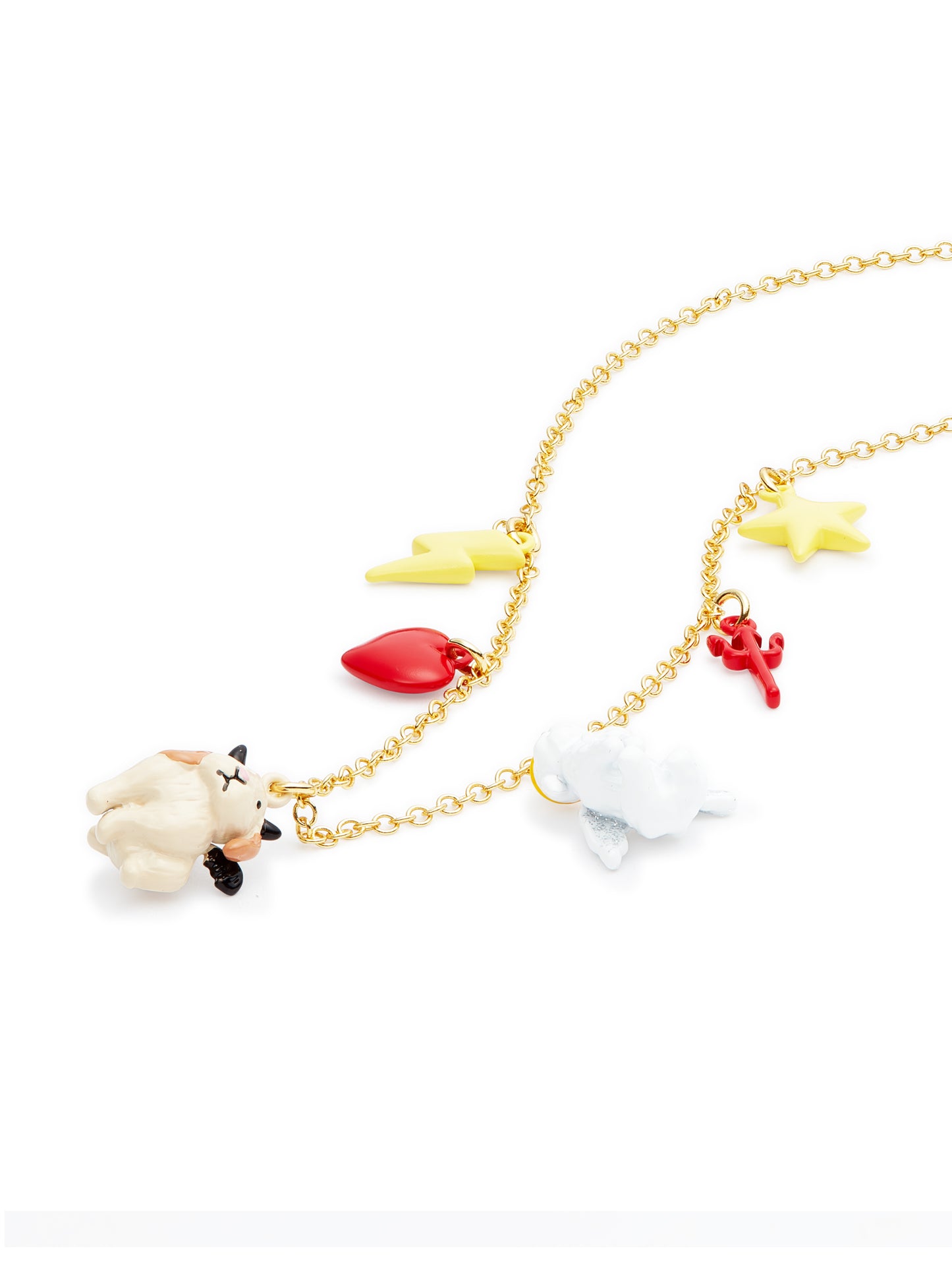 Fine Angel Rabbit And Demon Rabbit Necklace | aufc3031