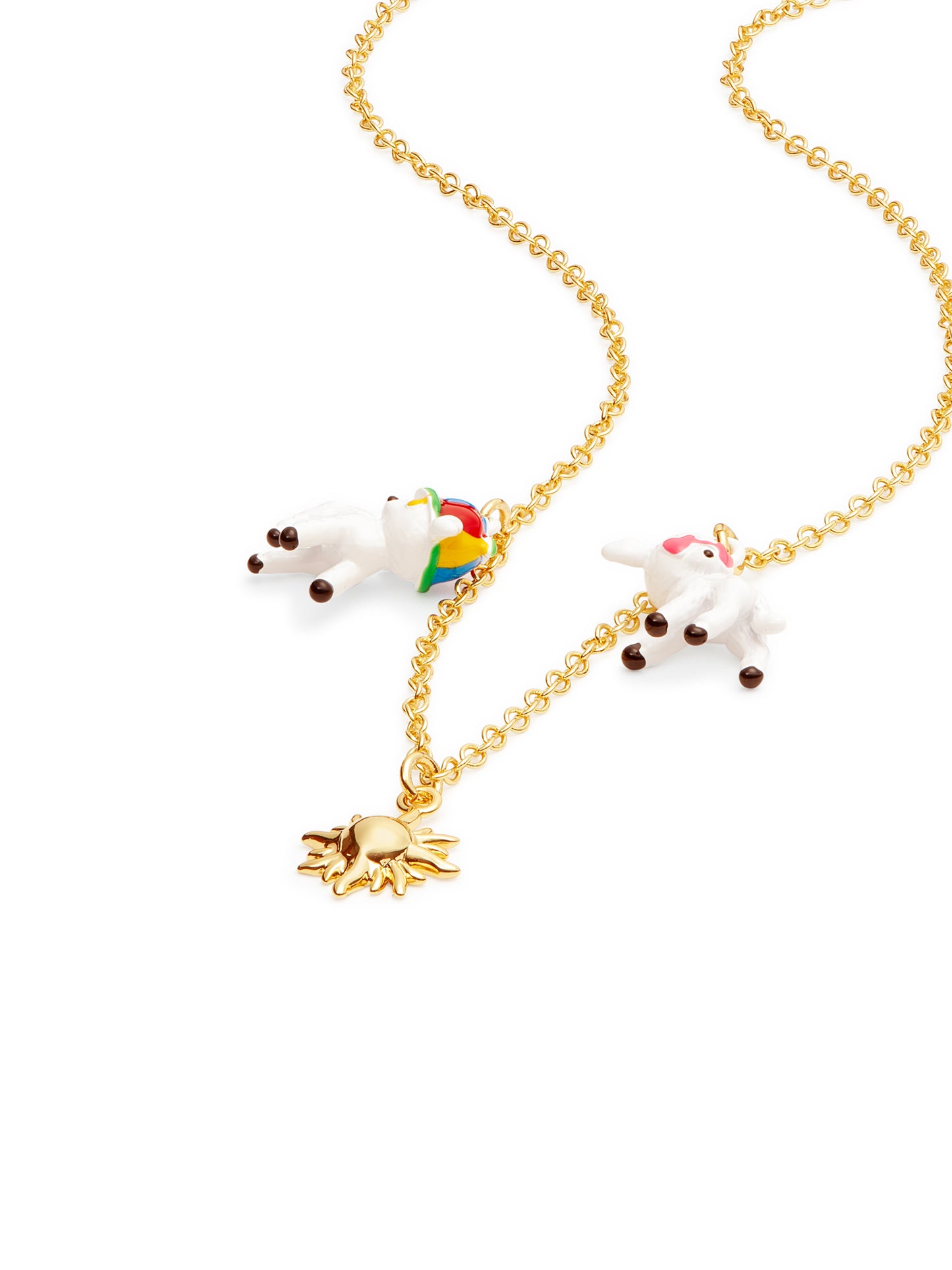 Sun And Lamb Pendant Necklace | aufc3051