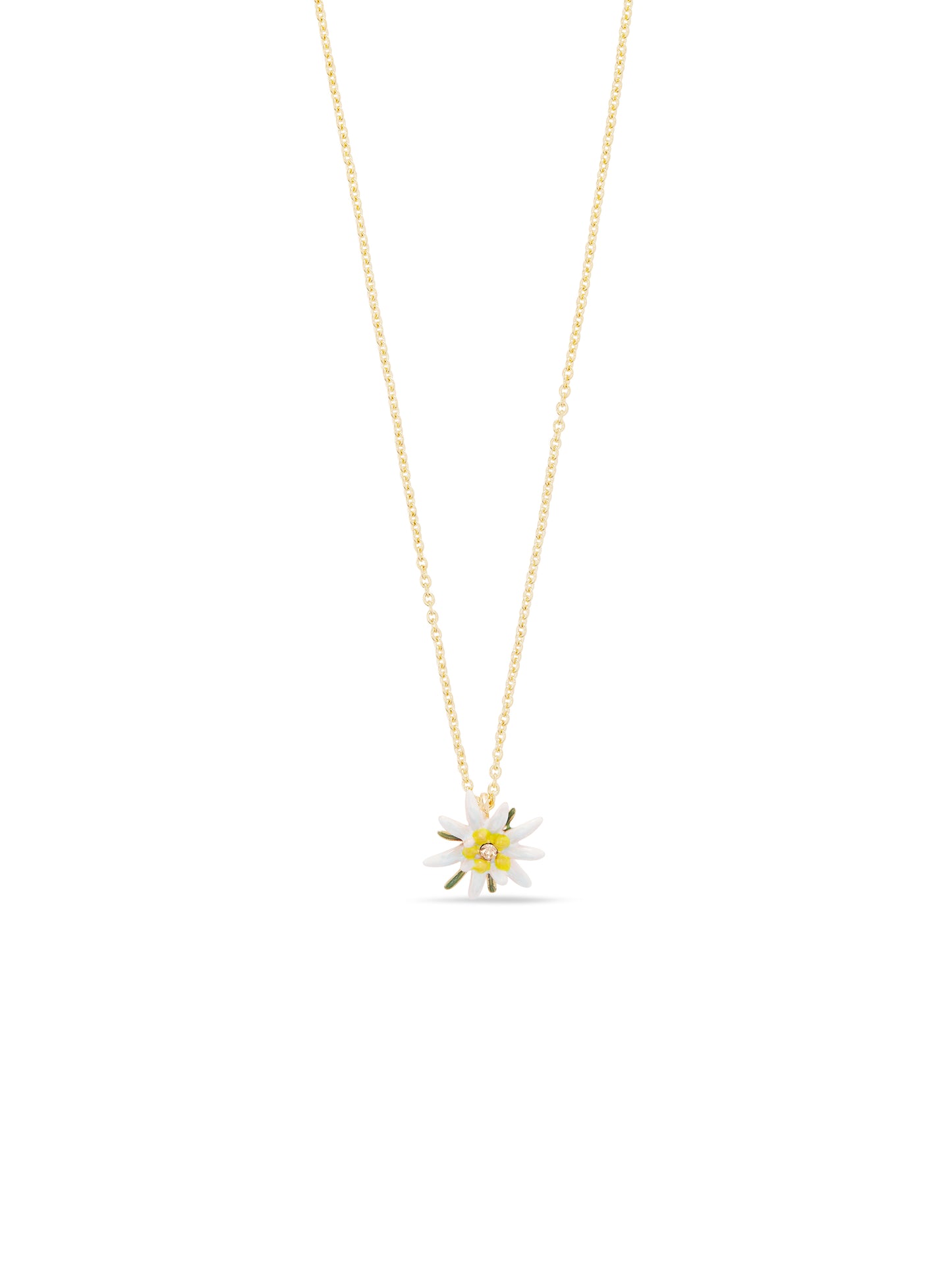 Edelweiss Flower Pendant Necklace | aula3031