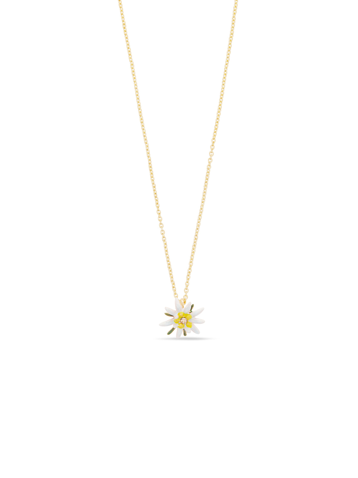 Edelweiss Flower Pendant Necklace | aula3031