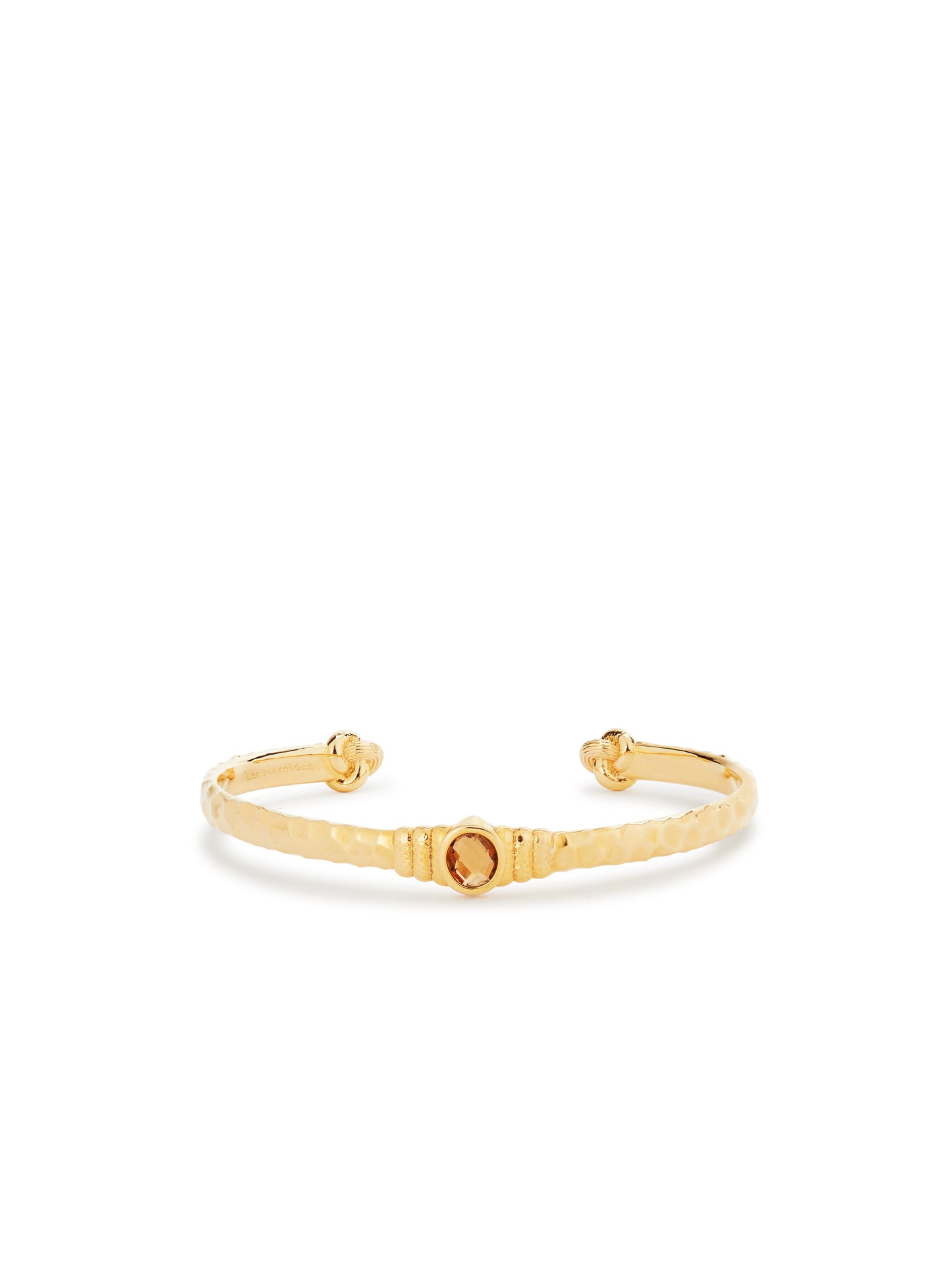 Gold And Faceted Crystal Cuff Bracelet | aunb2011