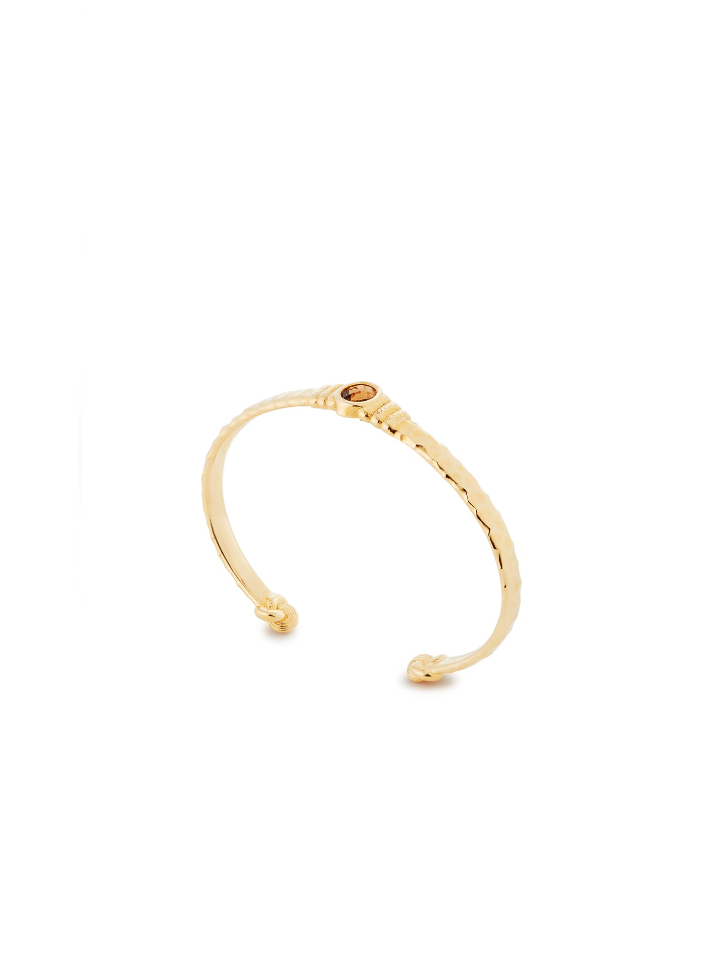 Gold And Faceted Crystal Cuff Bracelet | aunb2011