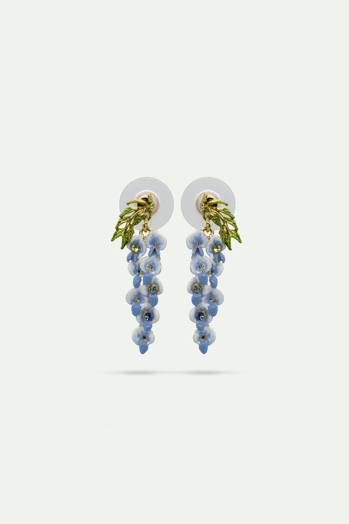 Wisteria And Crystal Earrings | auof1041