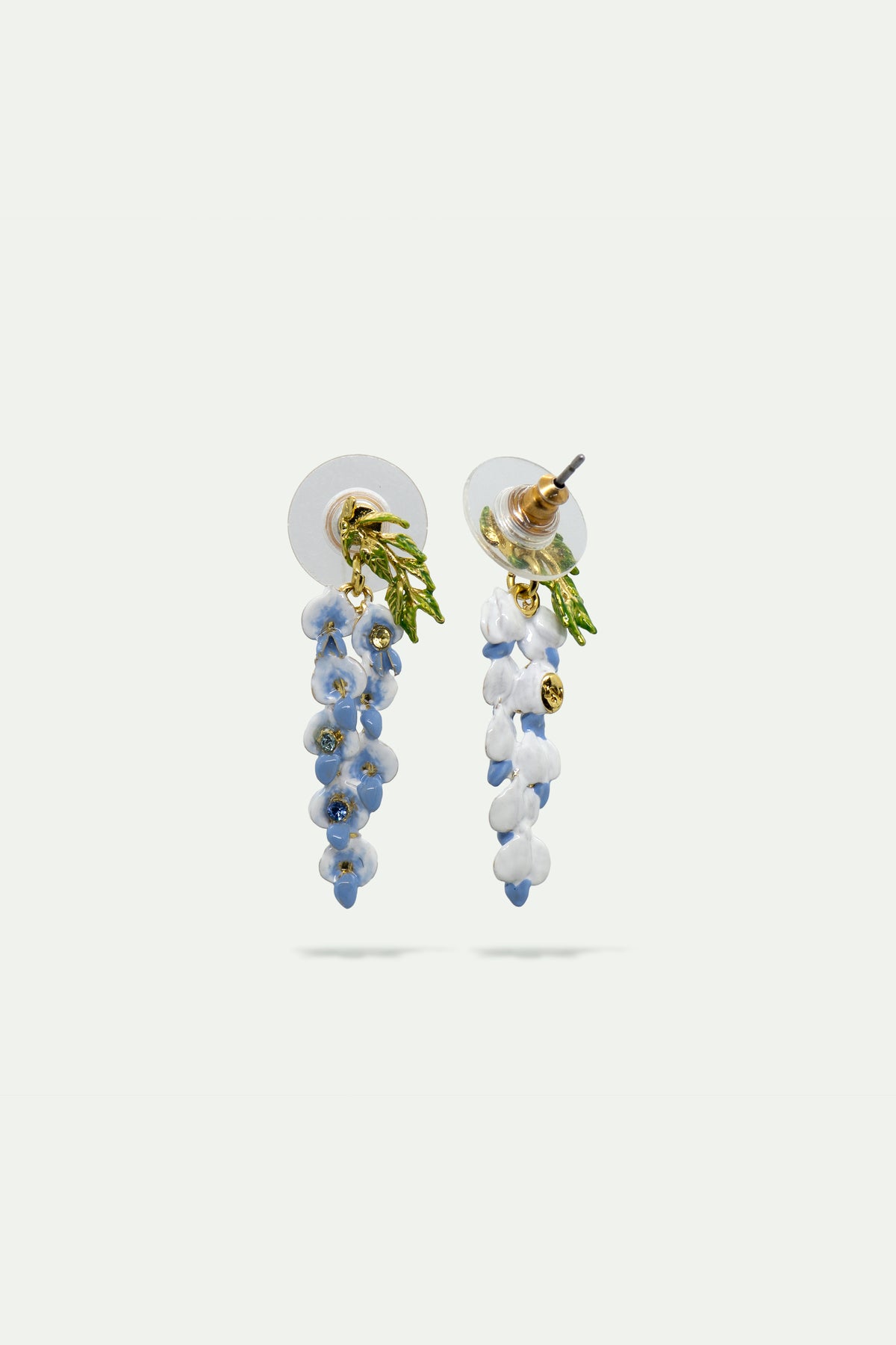 Wisteria And Crystal Earrings | auof1041