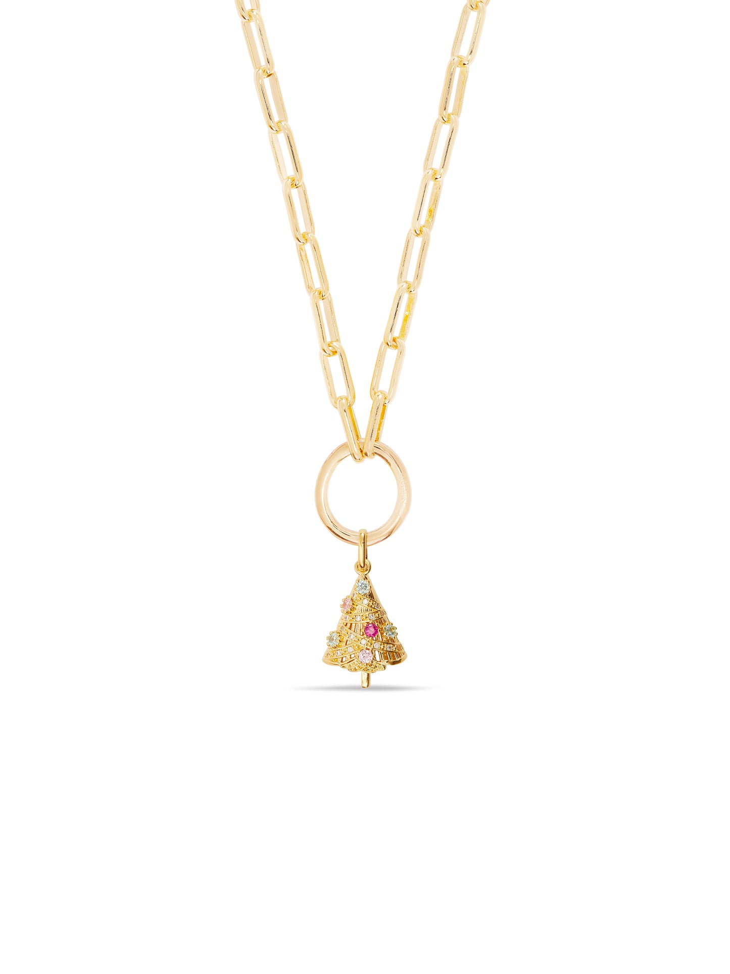 Golden Christmas Tree Pendant | aupe4171