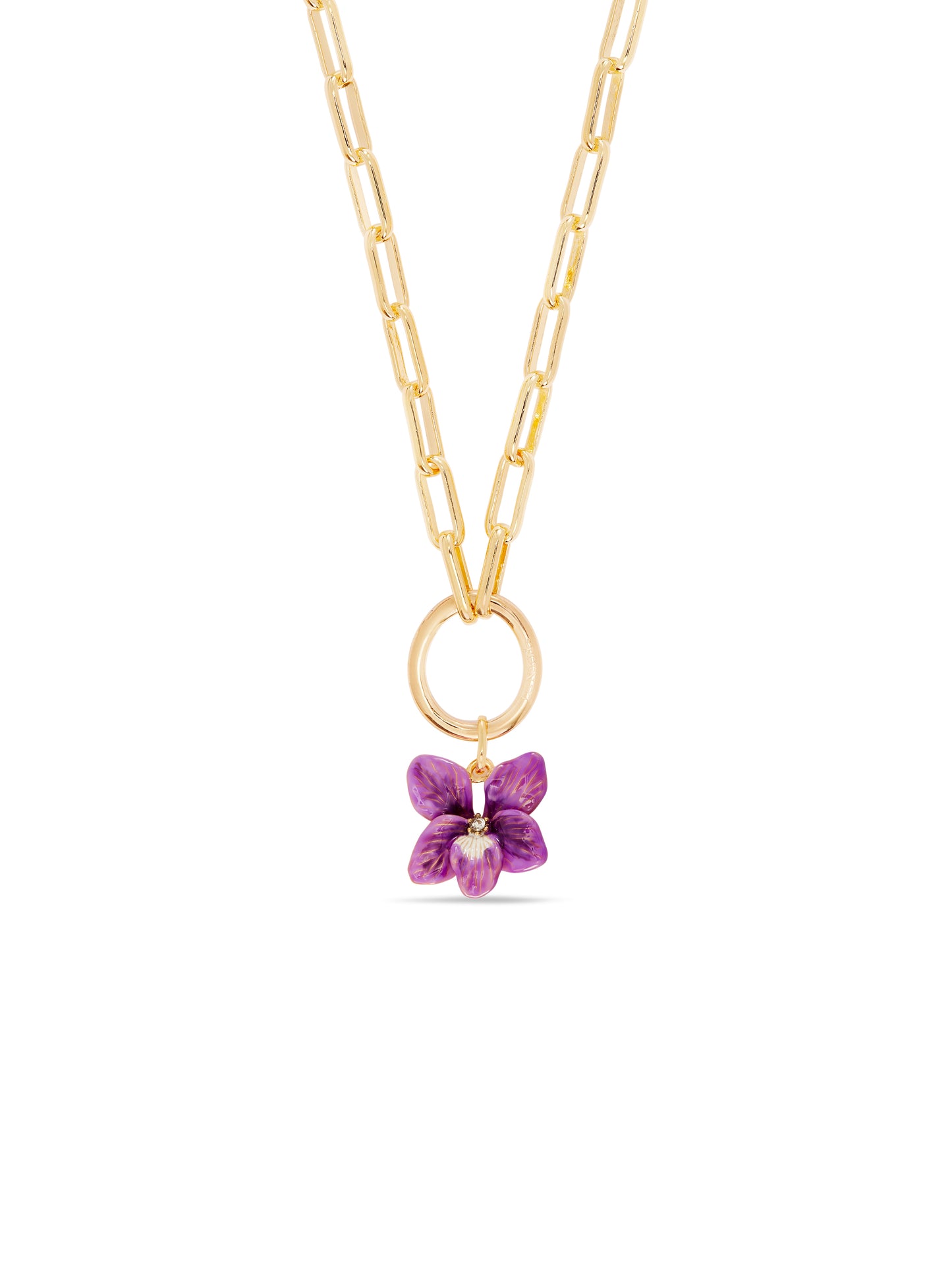 Purple Flower Pendant | aupe4231