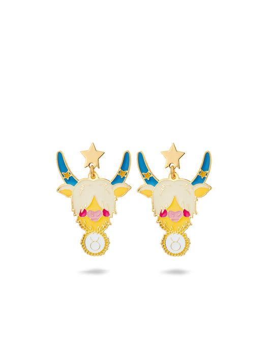 Taurus Astrological Sign Earrings