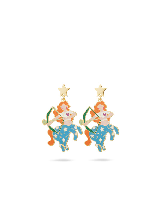 Sagittarius Astrological Sign Earrings