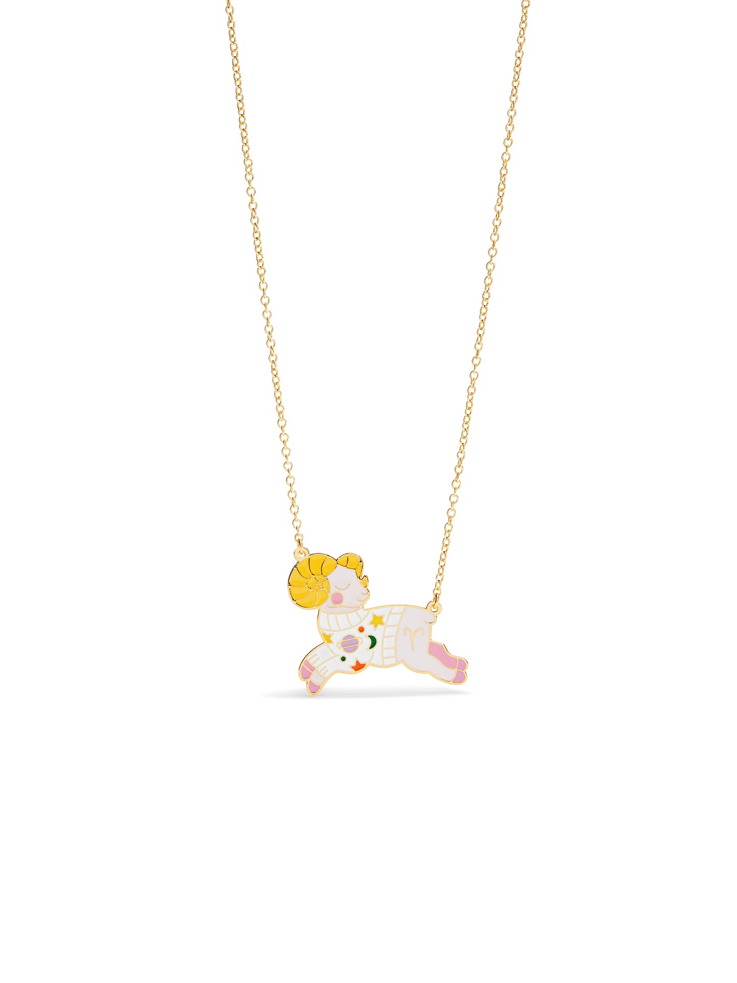 Aries Astrological Sign Pendant Necklace | ausa3011