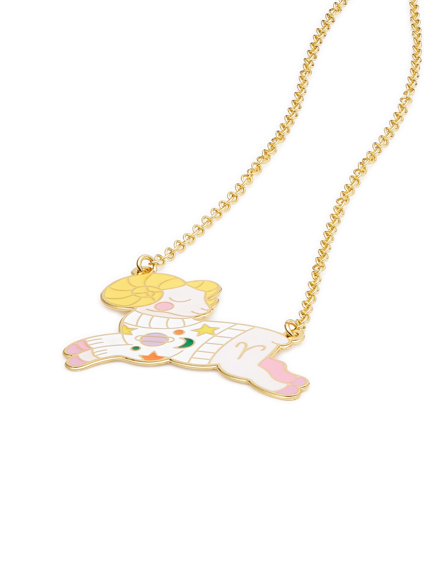 Aries Astrological Sign Pendant Necklace | ausa3011