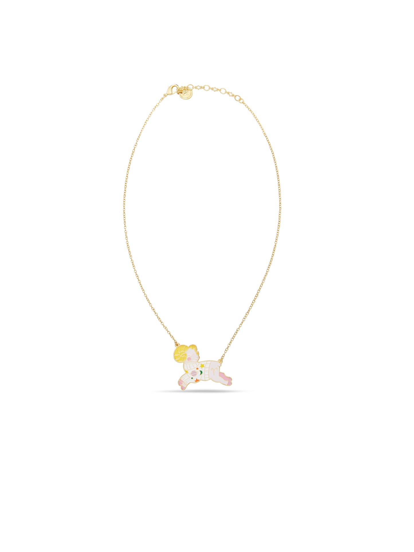 Aries Astrological Sign Pendant Necklace | ausa3011