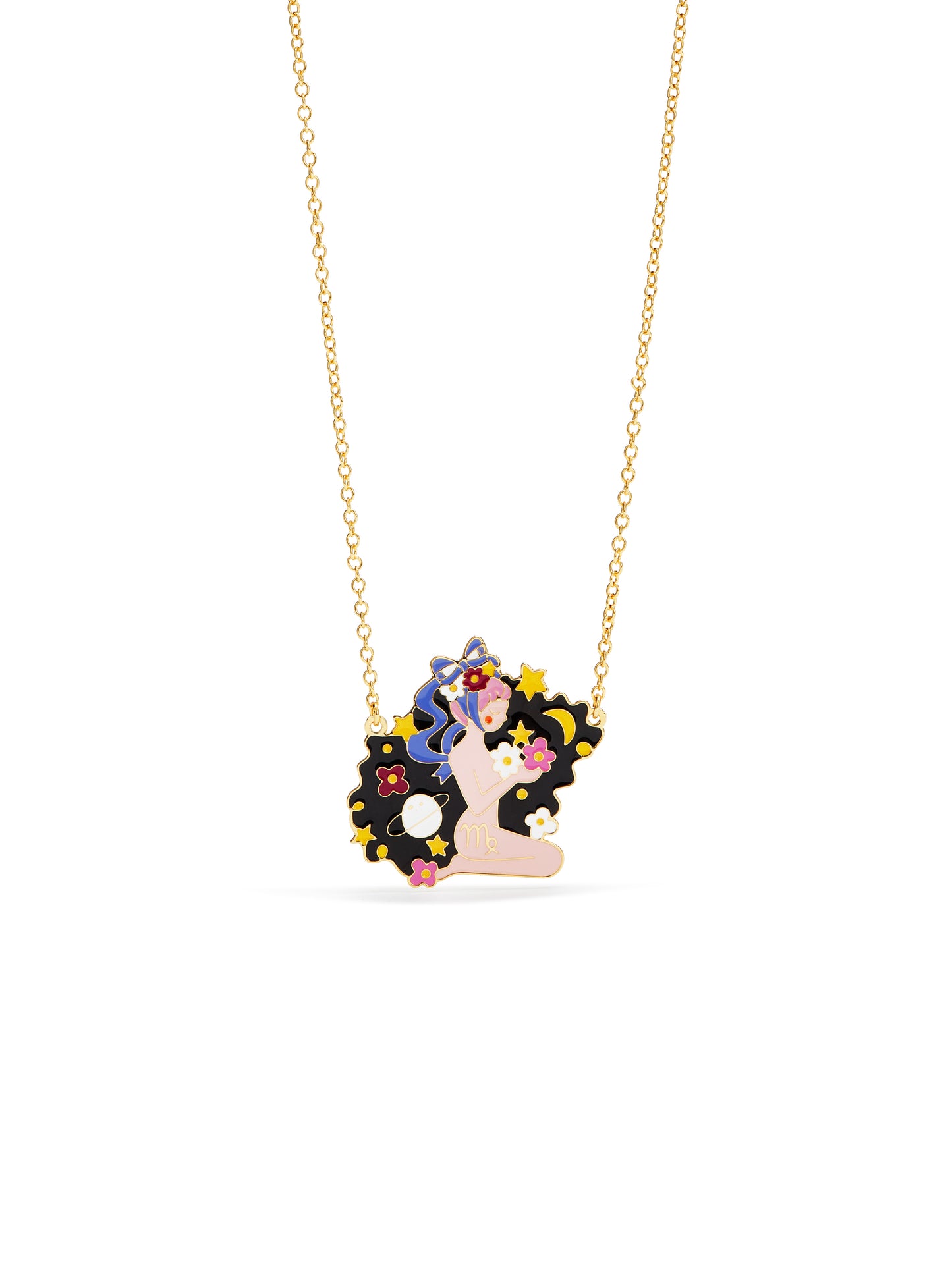 Virgo Astrological Sign Pendant Necklace | ausa3061