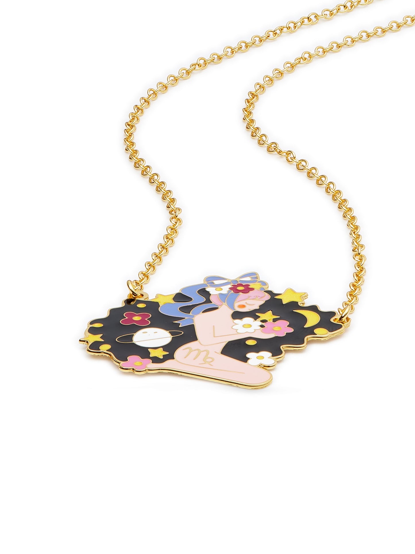 Virgo Astrological Sign Pendant Necklace | ausa3061