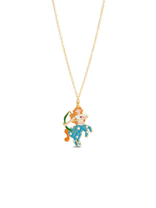 Sagittarius Astrological Sign Pendant Necklace | ausa3091