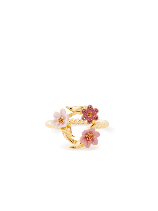 Fine Crown Ring Of Pink Jasmine Flowers | ausp6031