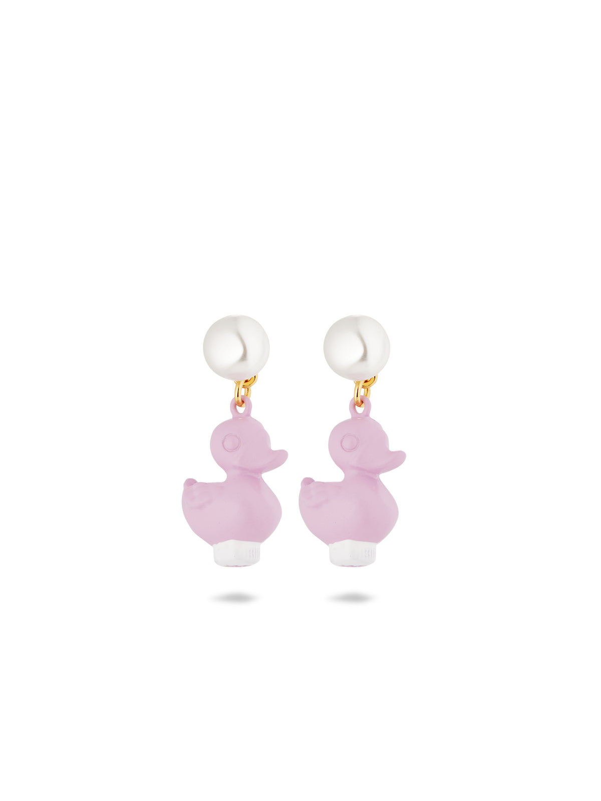 Purple Plastic Duck Earrings | auto1021