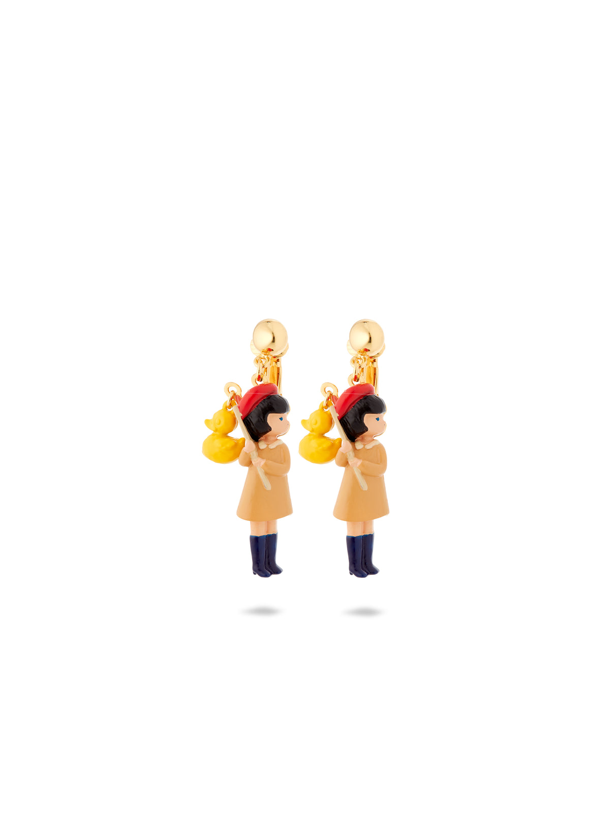 Little Girl And Hook A Duck Earrings | auto1031