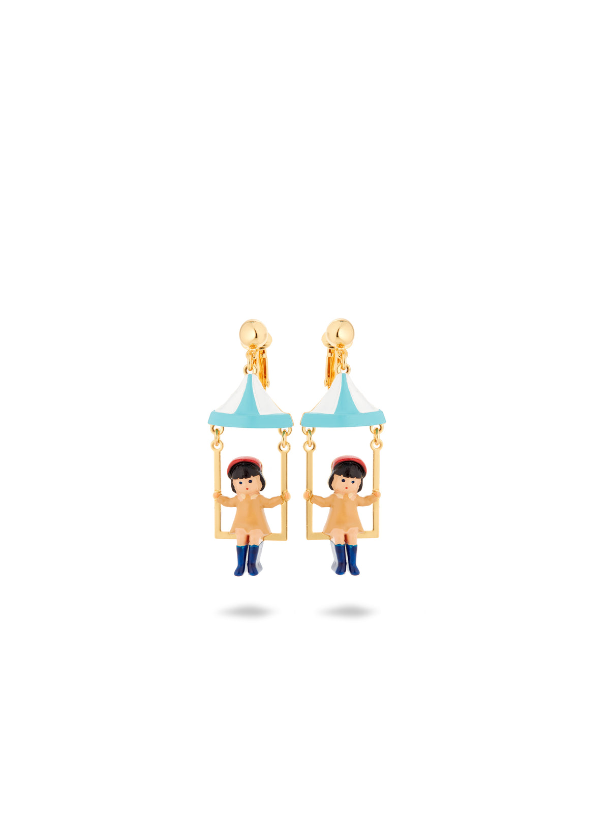 Little Girl And Funfair Ride Earrings | auto1071