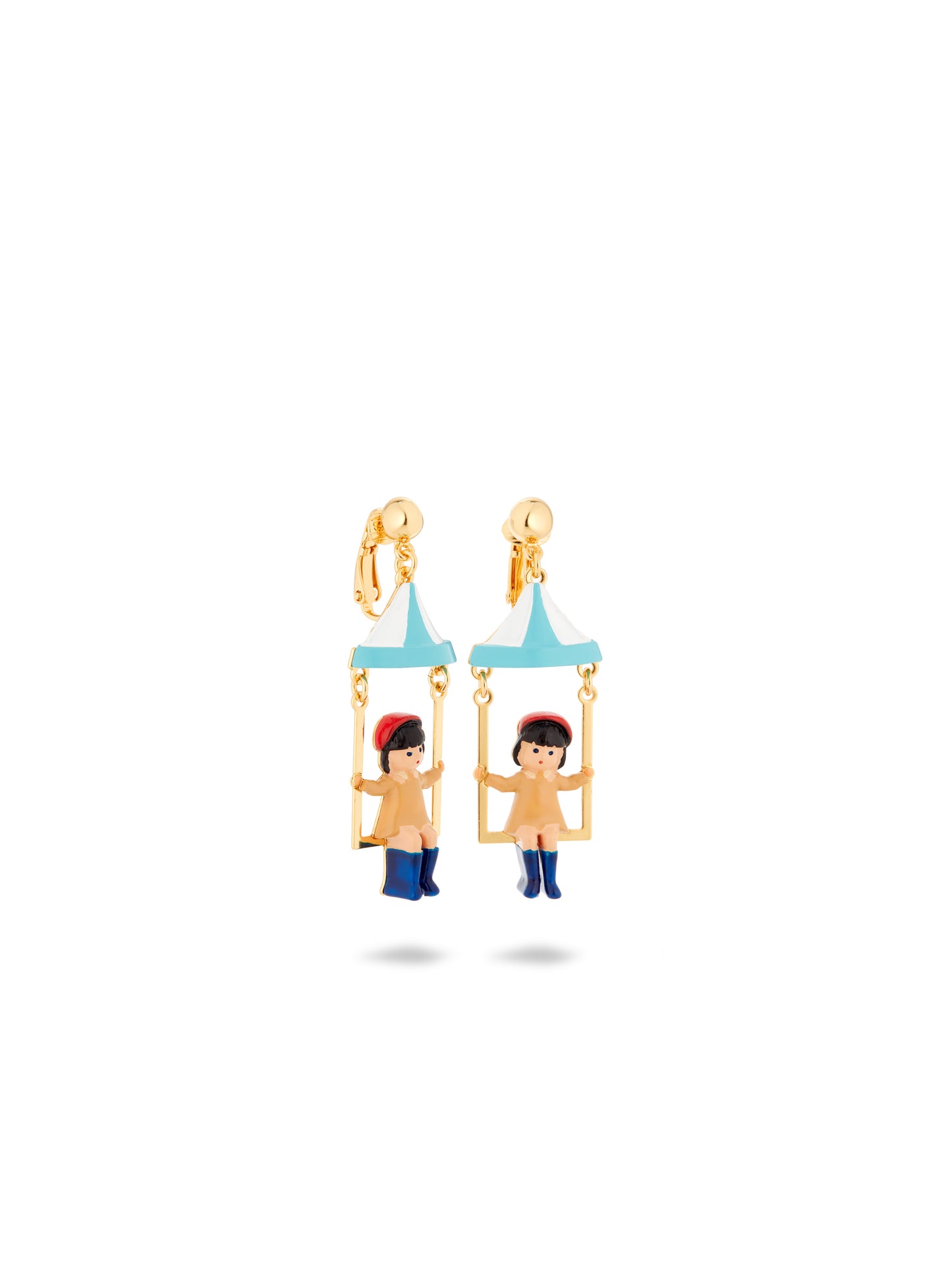 Little Girl And Funfair Ride Earrings | auto1071