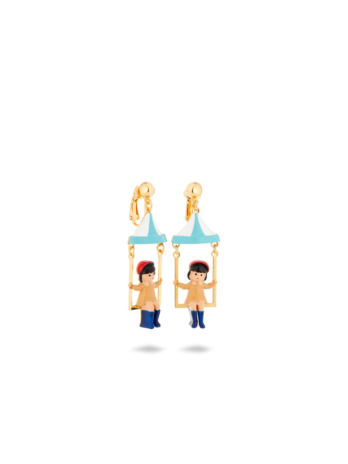 Little Girl And Funfair Ride Earrings | auto1071