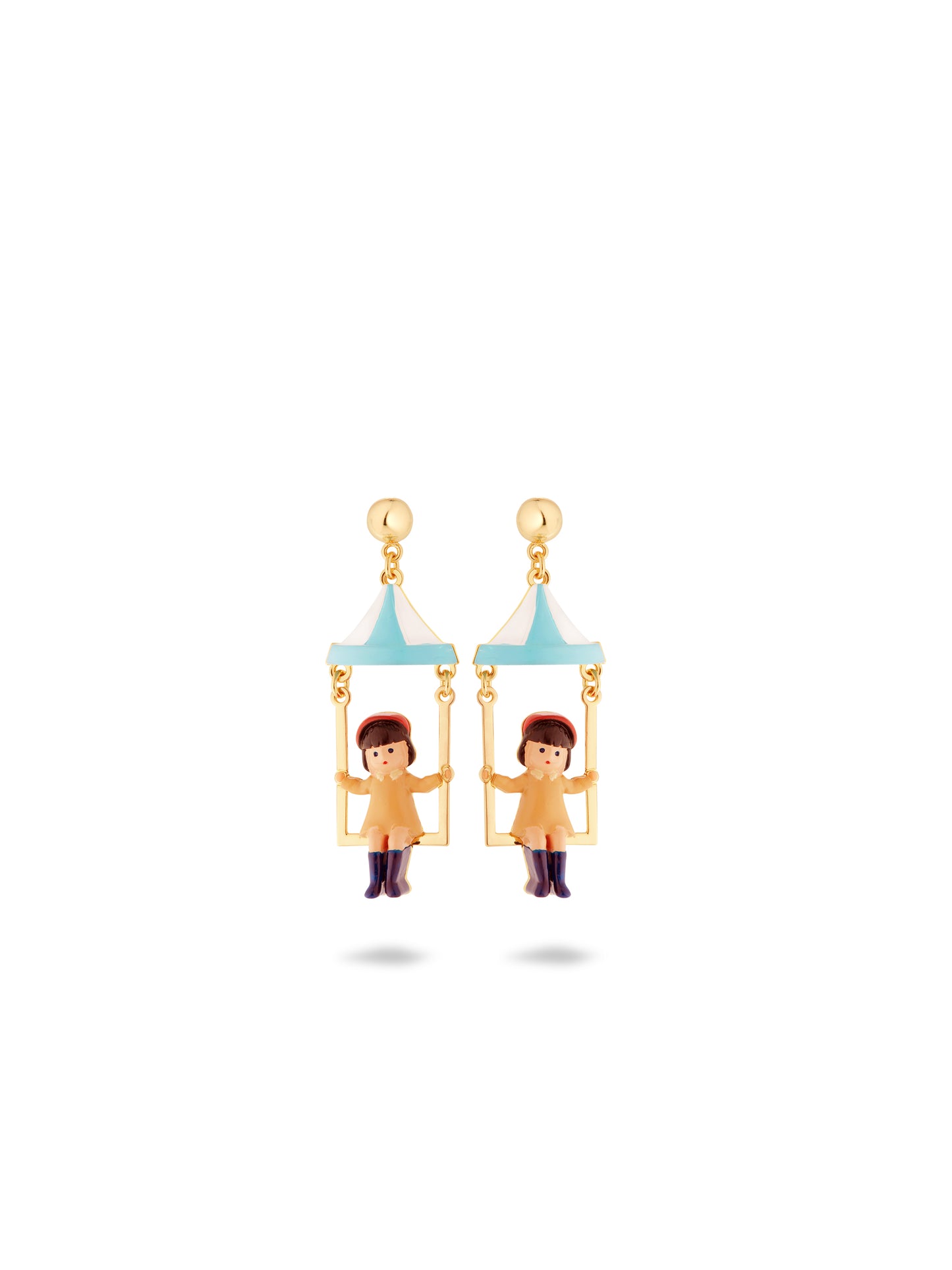 Little Girl And Funfair Ride Earrings | auto1071