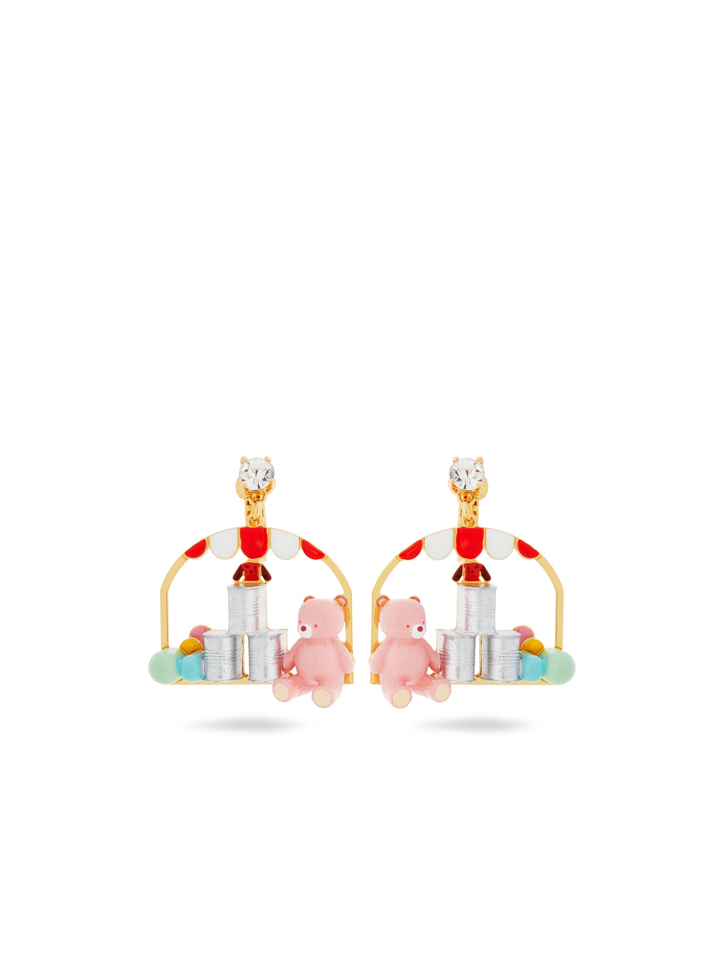 Teddy Bear And Tin-Can-Alley Earrings | auto1101