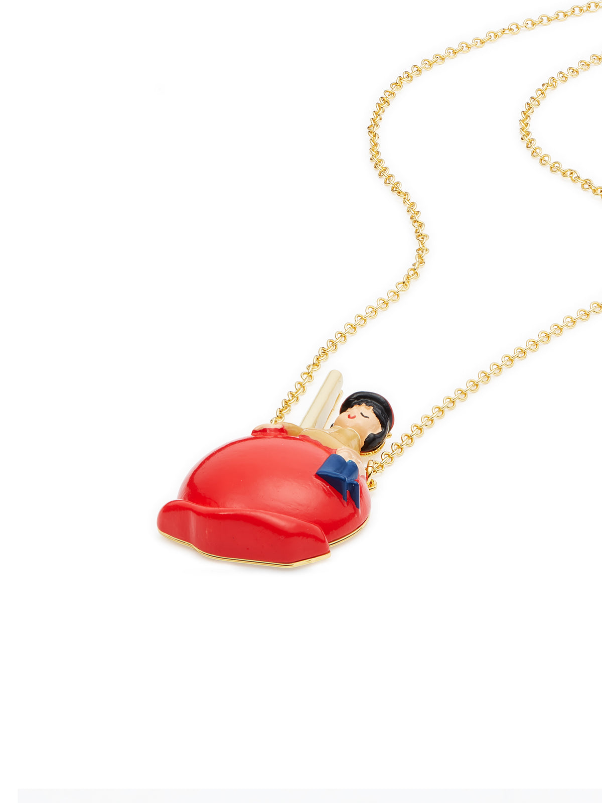 Little Girl On A Candy Apple Pendant Necklace | auto3051