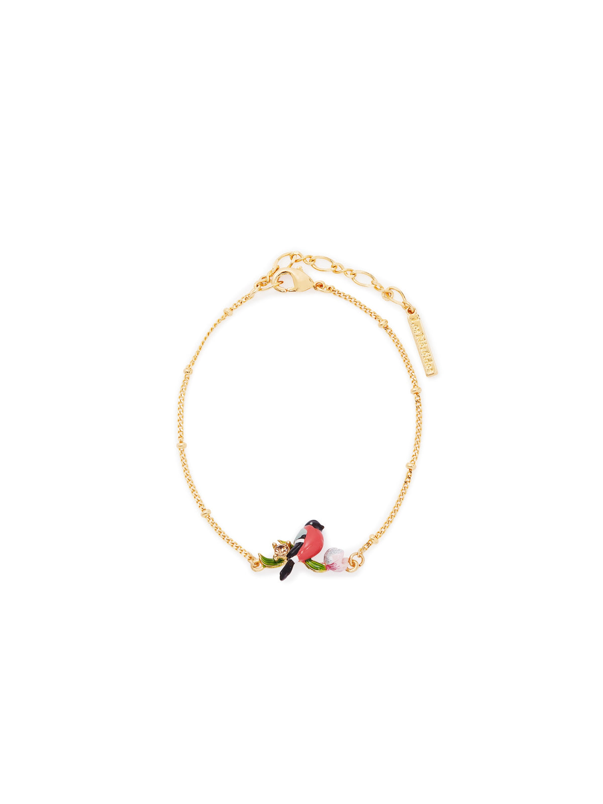 Hellebore Flower And Bird Fine Bracelet | auvh2021