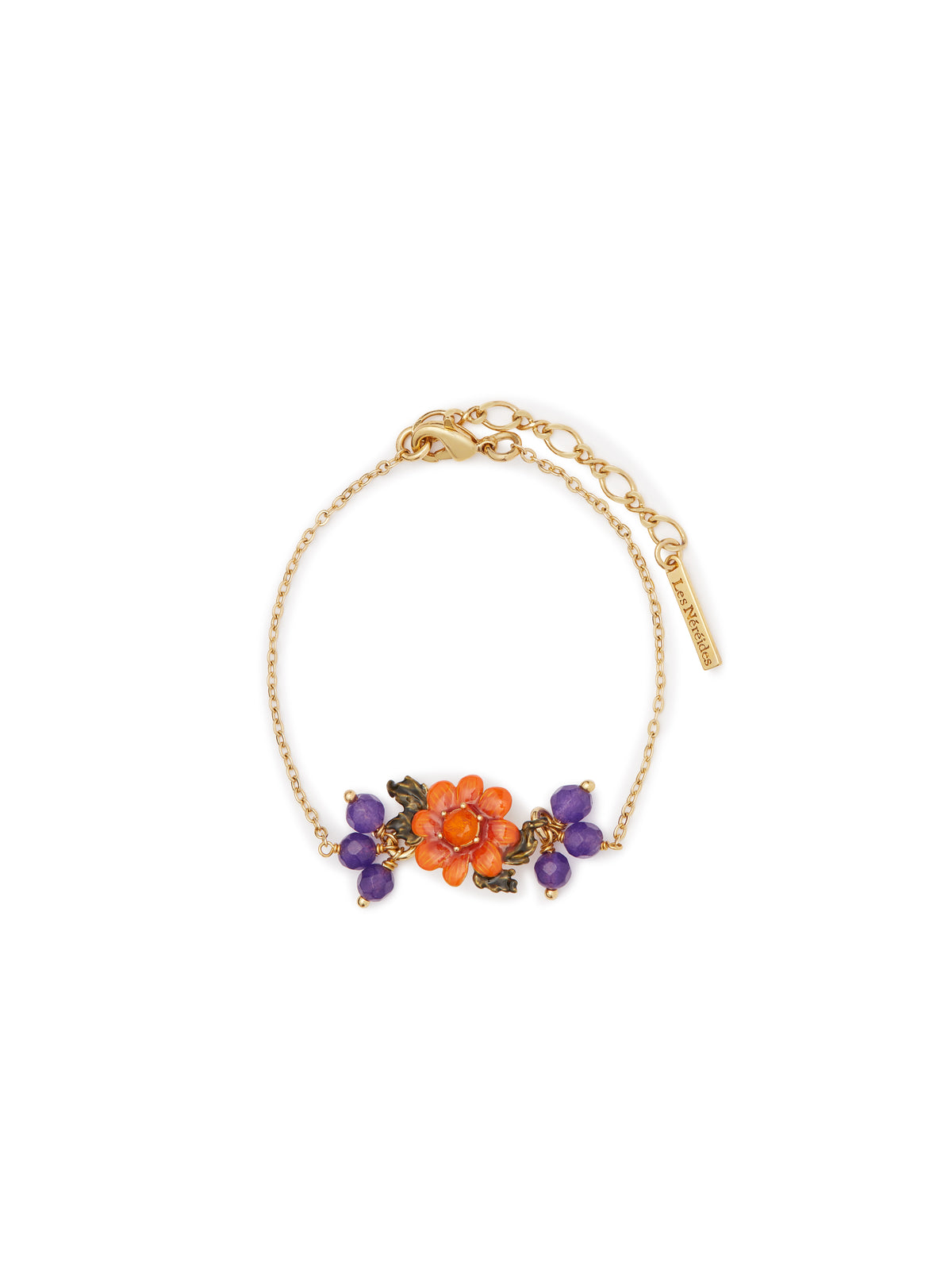 Flower And Crystal Beads Fine Bracelet | auvi2021