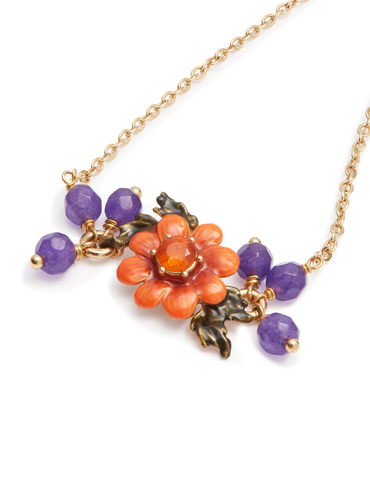Flower And Crystal Beads Fine Bracelet | auvi2021