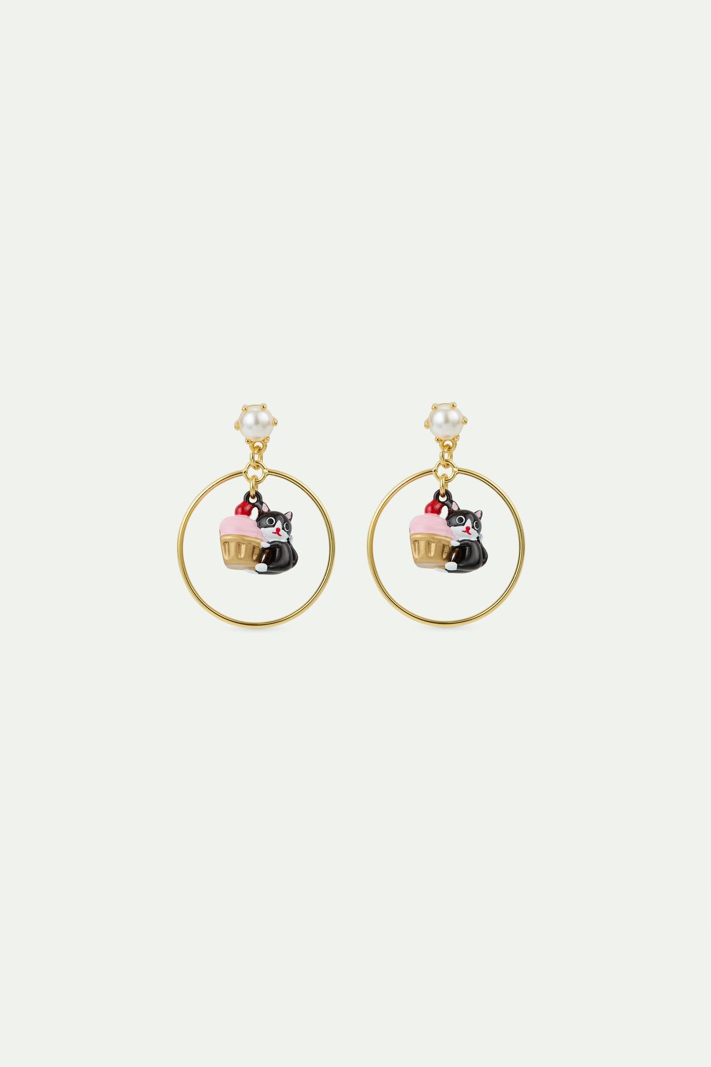 Dog And Picnic Basket Earrings | AVHP1081