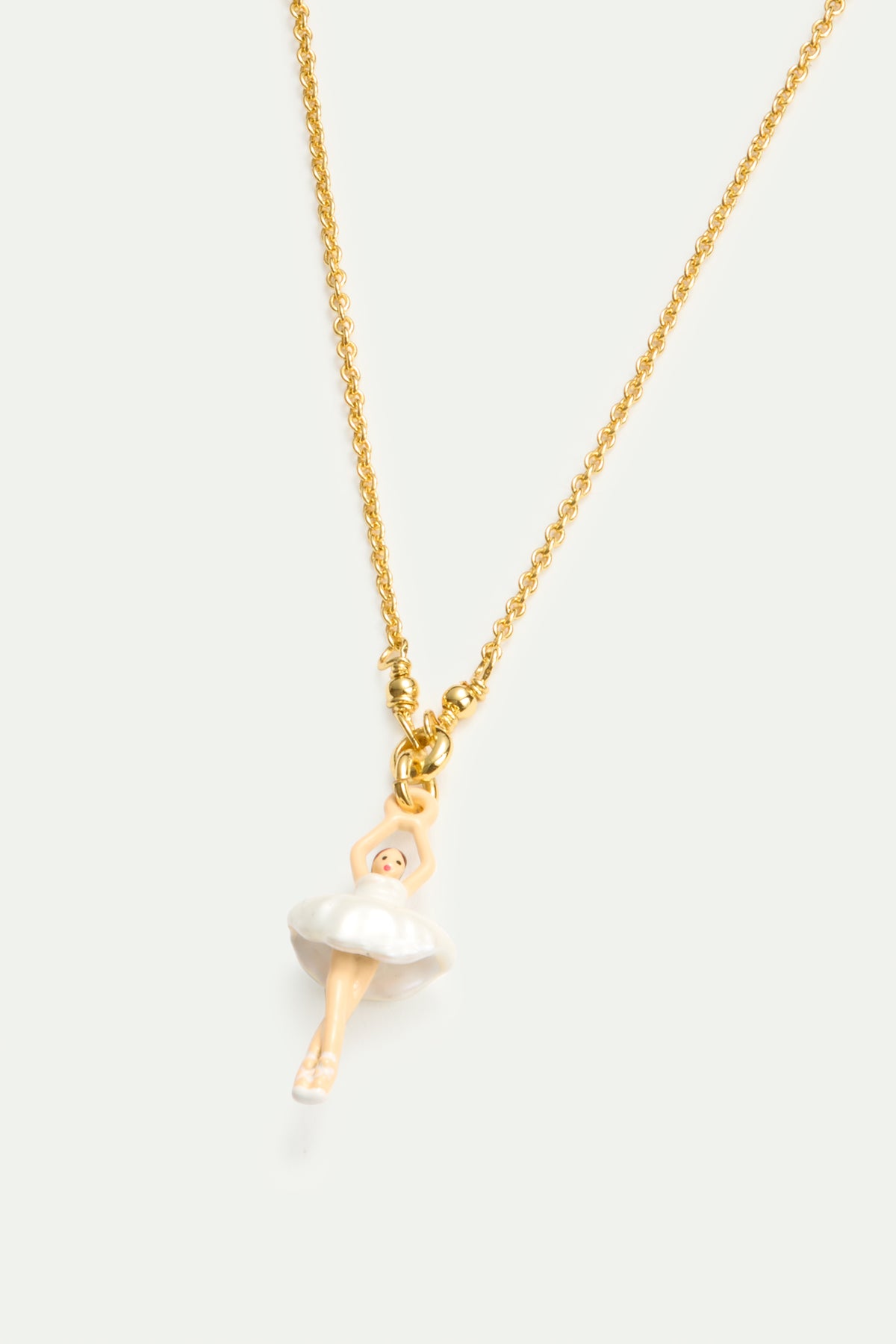 White Tutu Mini Ballerina Fine Bracelet | AVMDD2011