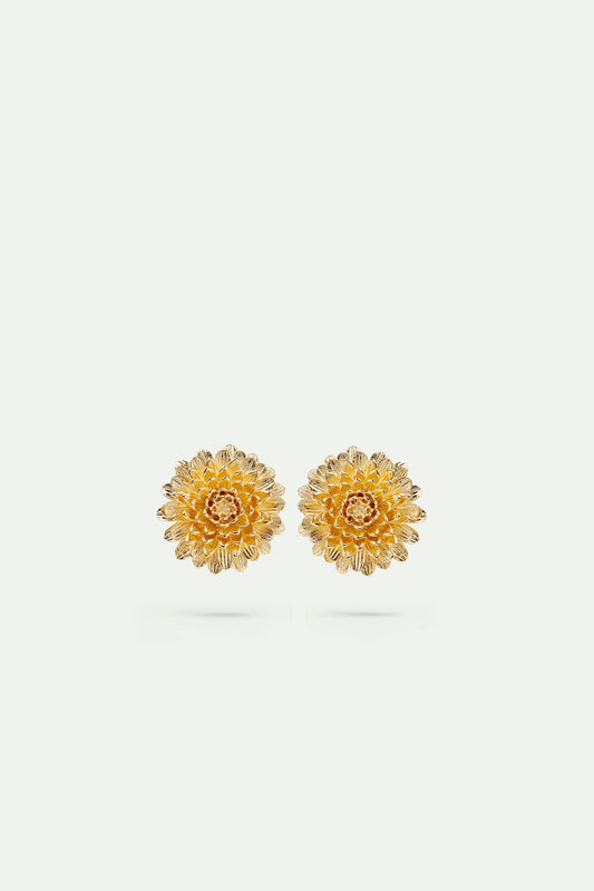 Golden Dandelion Earrings