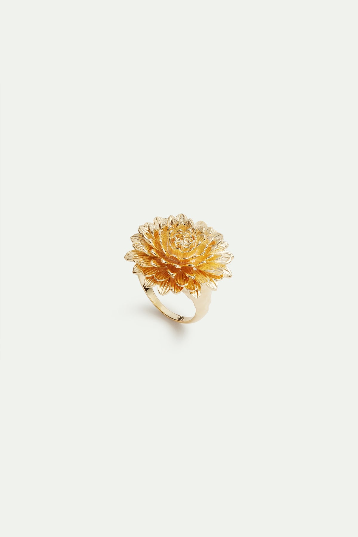Golden Dandelion Cocktail Ring | AVNF6081