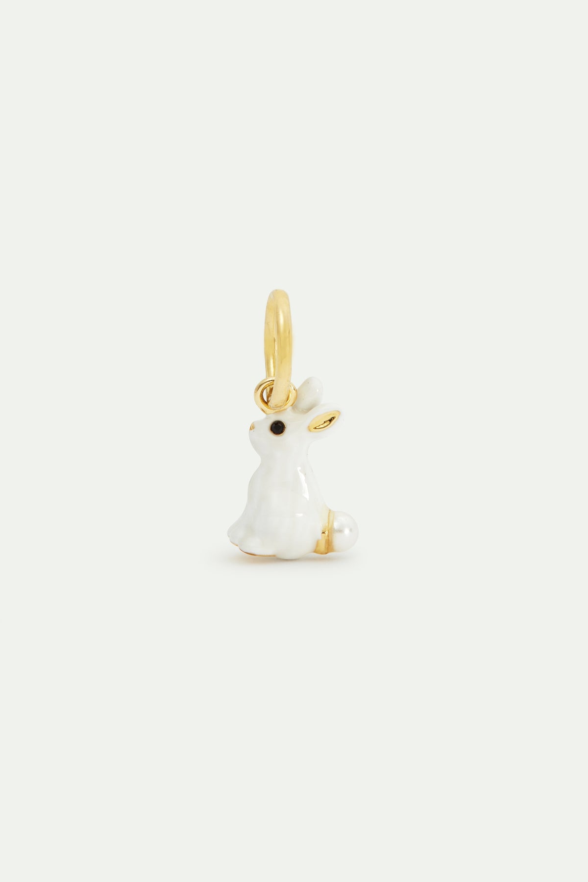 White Rabbit And Pearl Pendant, Clairvoyance And Comfort | avpe4121