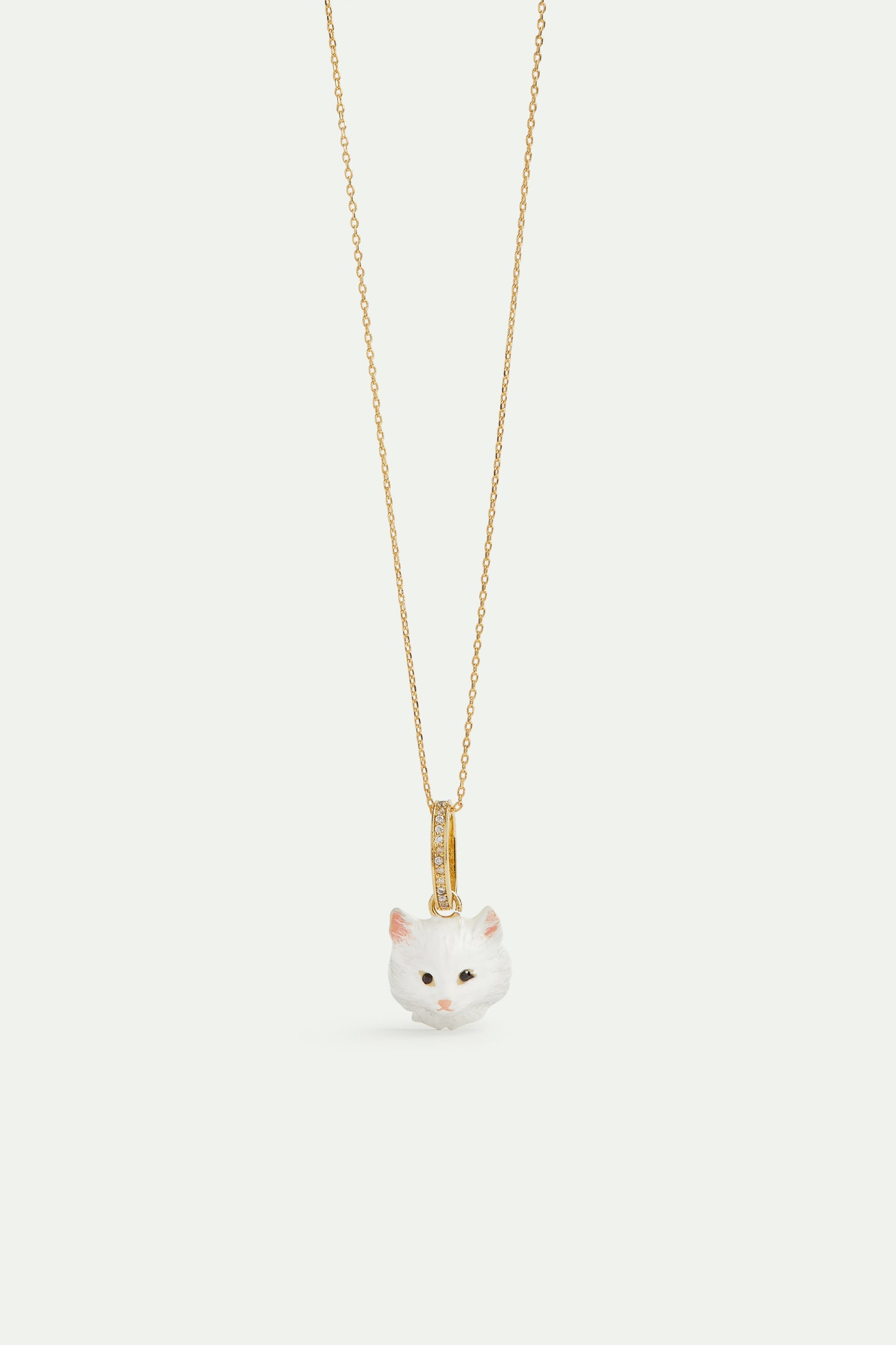White Cat Pendant, Fertility And Affection | avpe4141