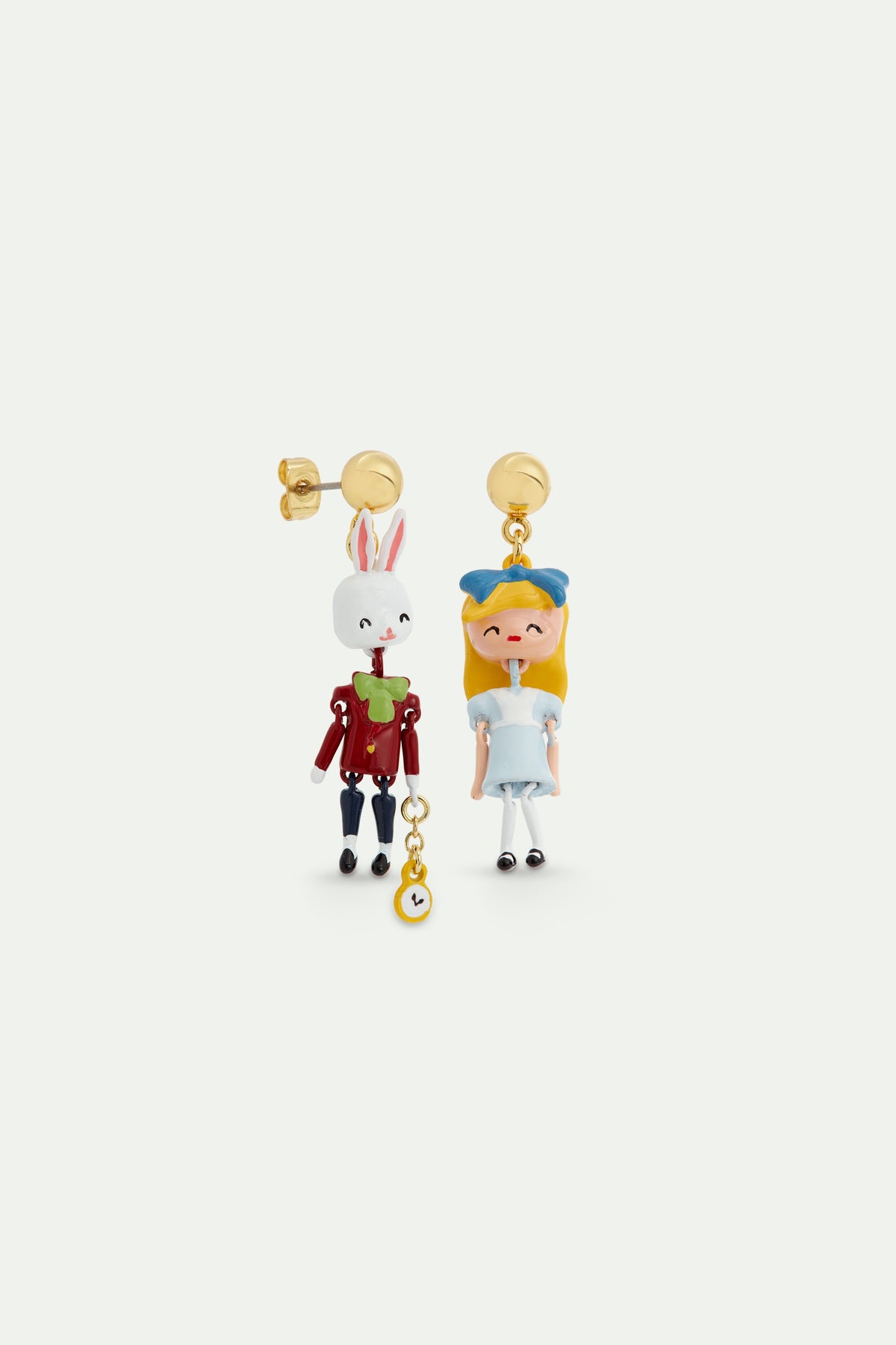 Alice In Wonderland And White Rabbit Earrings | AVPO1031