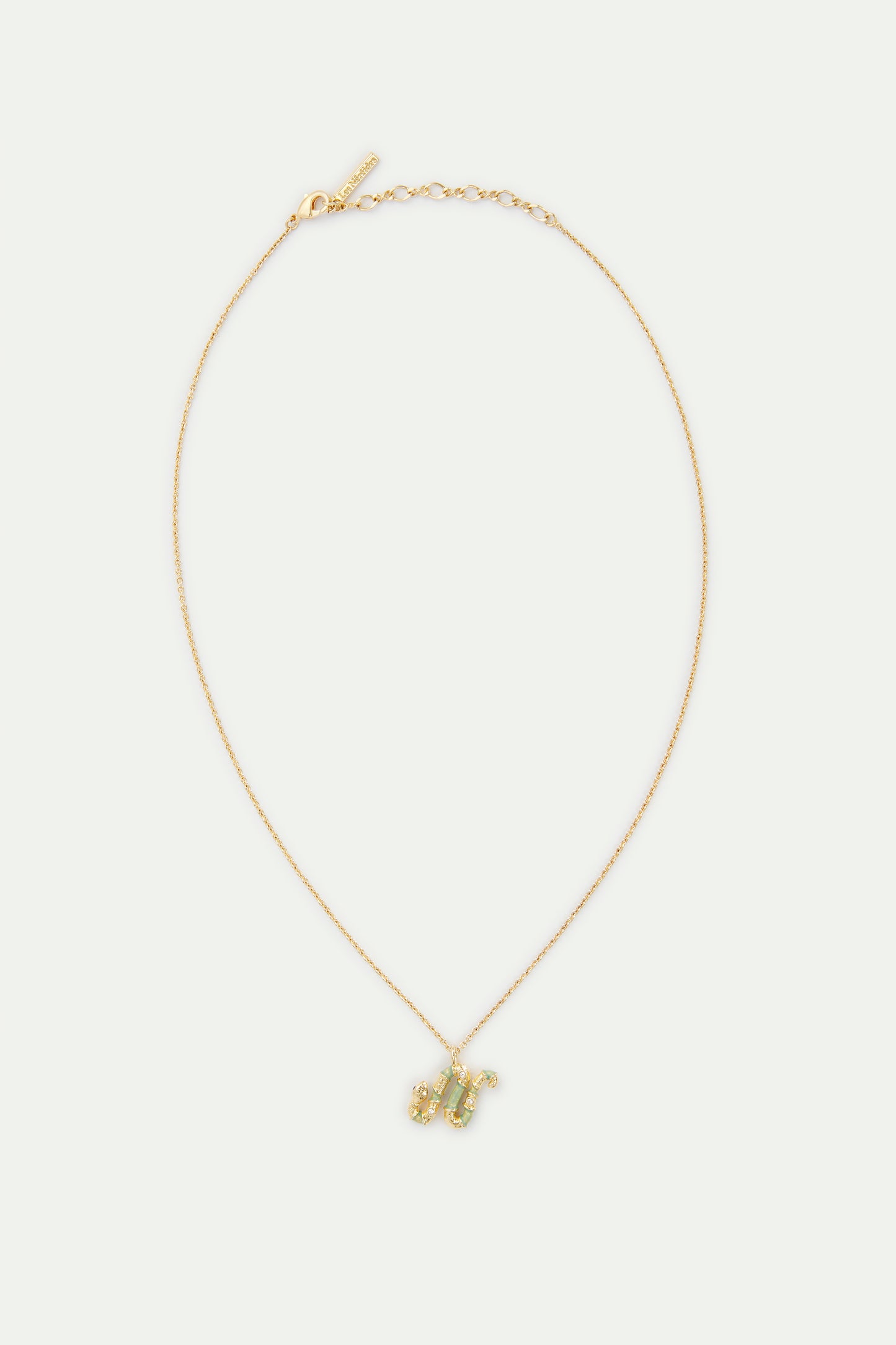 Green Snake Pendant Necklace | avsn3011