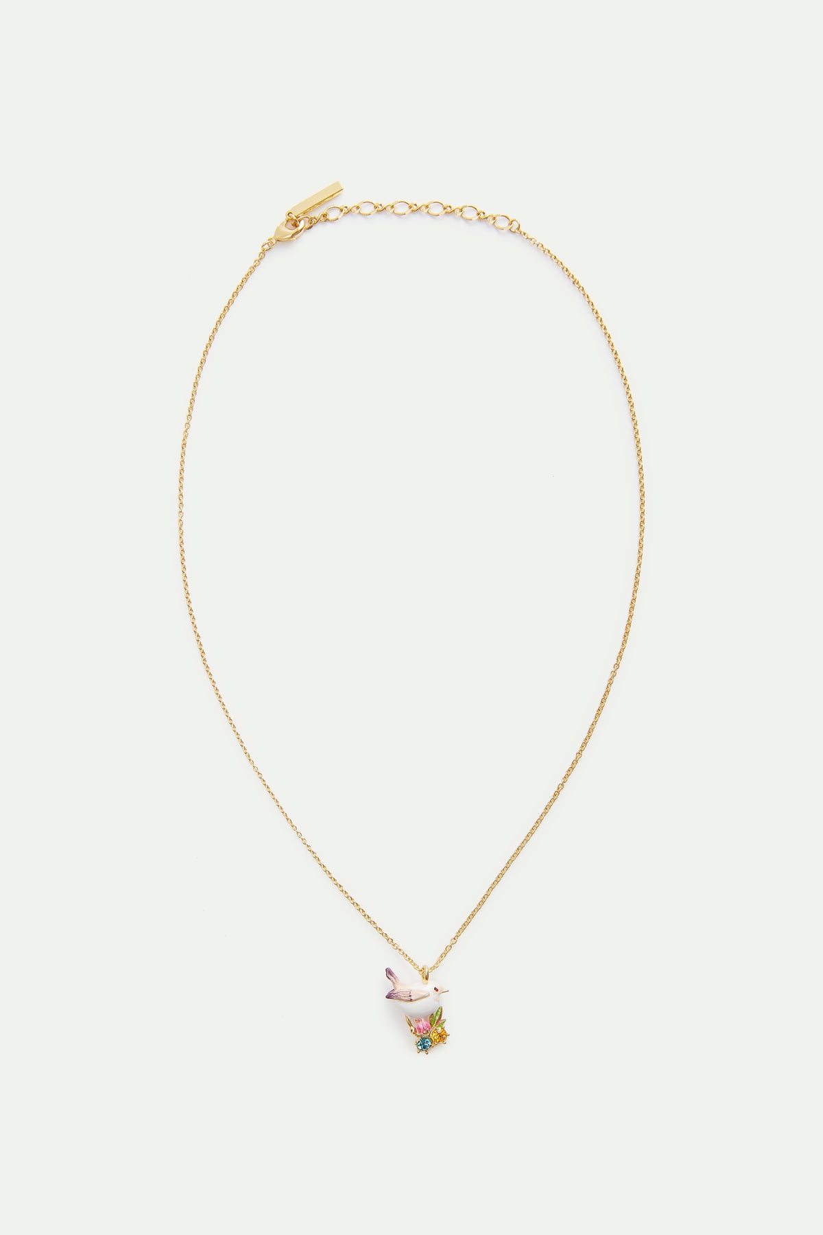 Snow Bunting & Rosebud Necklace | AWBB3031