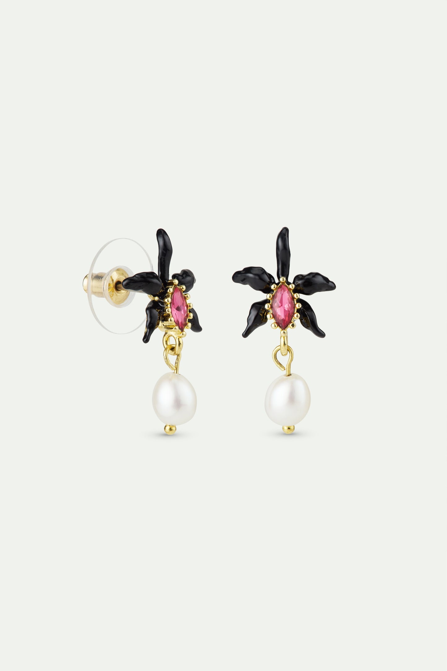 Dangle Black Orchid Earrings | AWCC1011