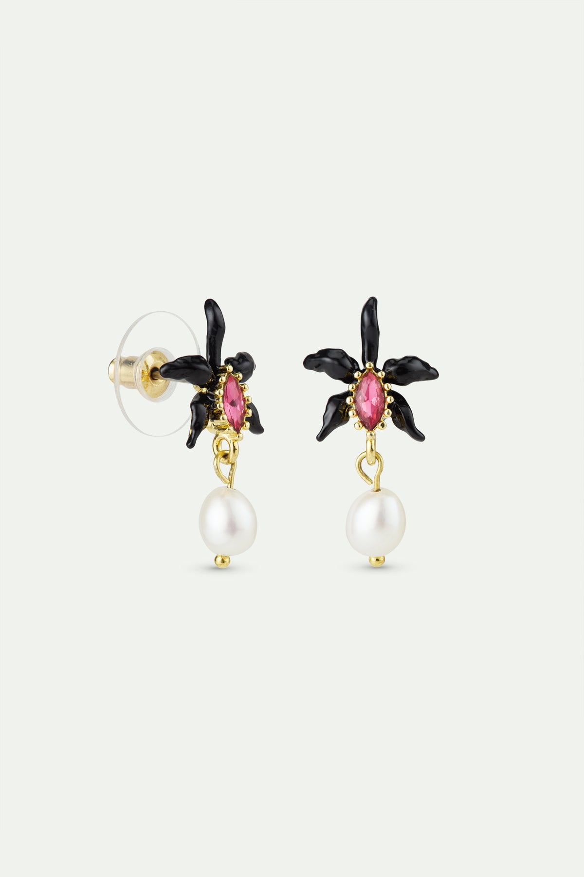 Dangle Black Orchid Earrings | AWCC1011