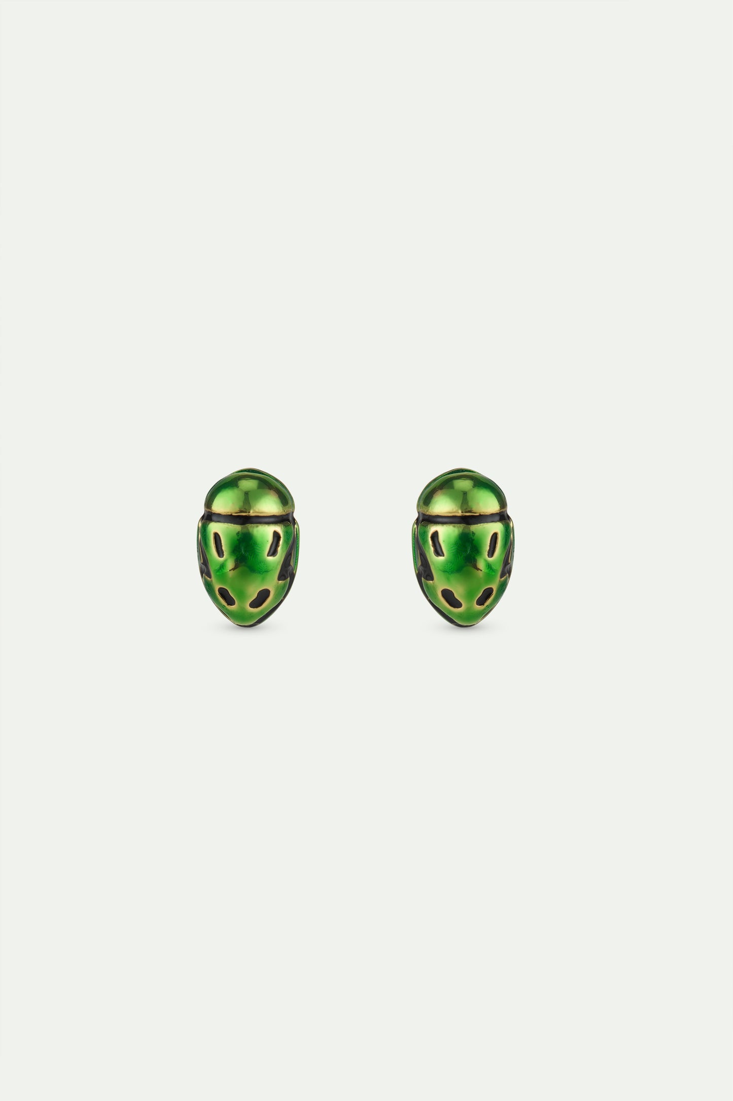 Green Rose Chafer Post Earrings | AWCC1021