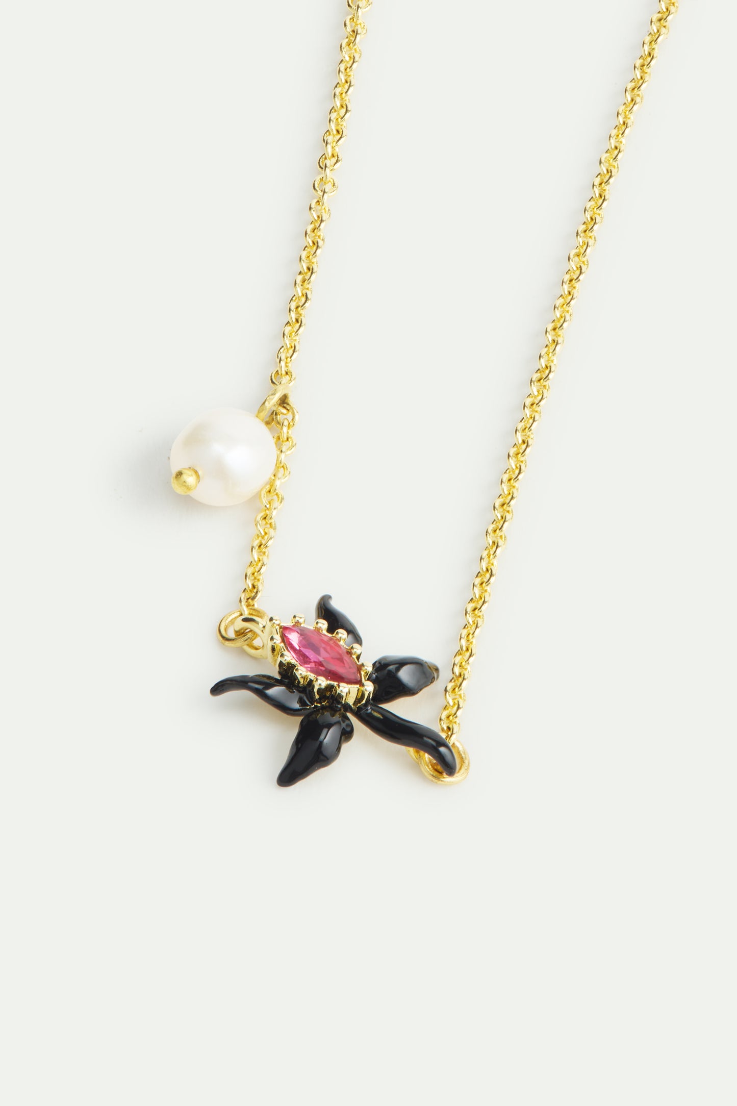 Fine Black Orchid Bracelet