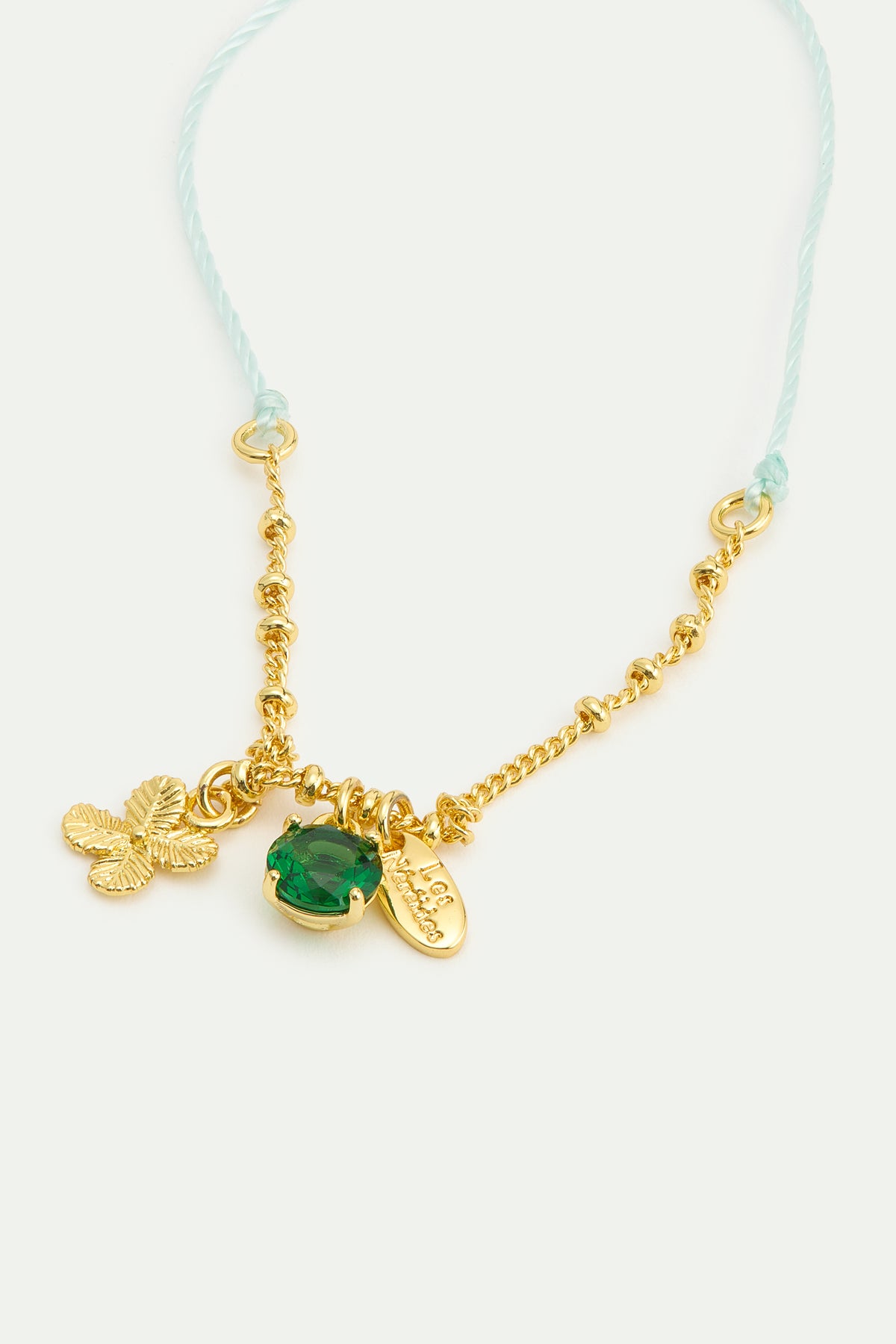 Four-Leaf Clover Keyring In Gold-Plated Metal | AWGIFT2011