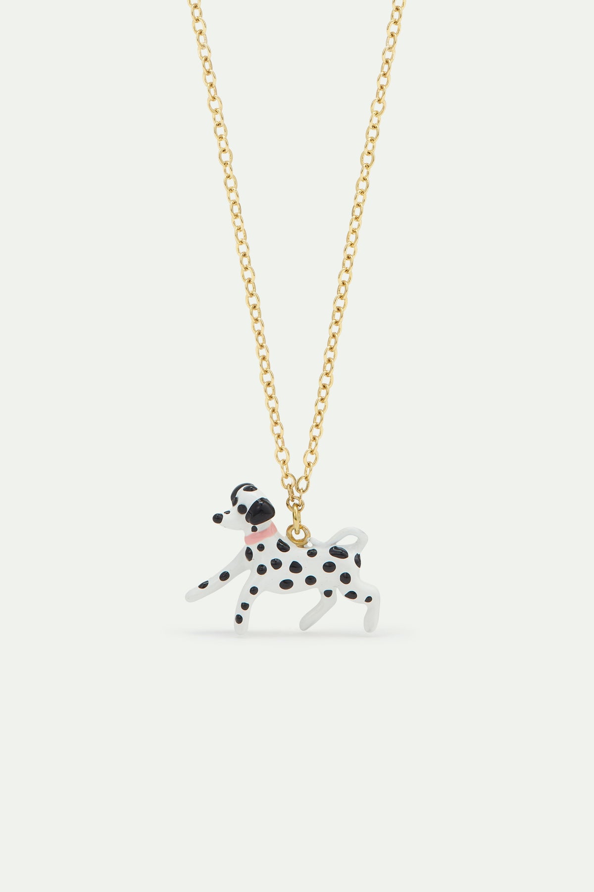 Black And White Dalmatian Pendant Necklace | AWLA3091