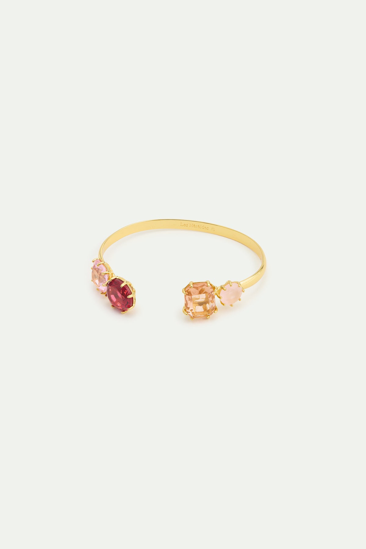 Gradient Pink Diamantine 4 Stone Cuff Bracelet | AWLD2541