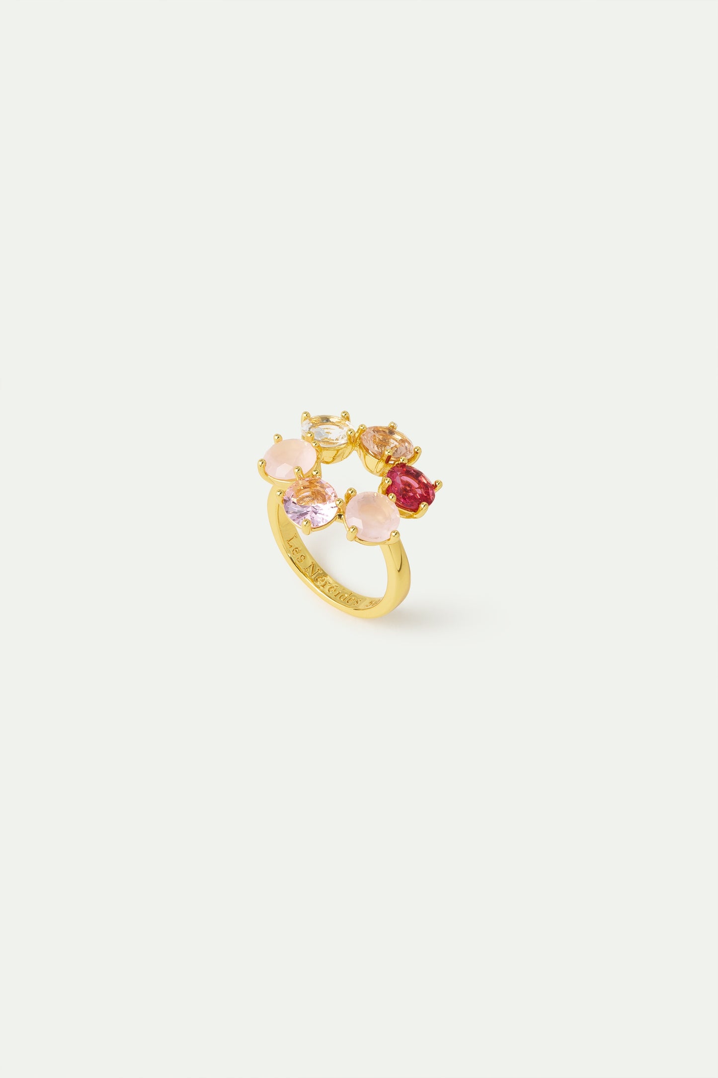Gradient Pink Diamantine 6 Stones Ring | AWLD6191